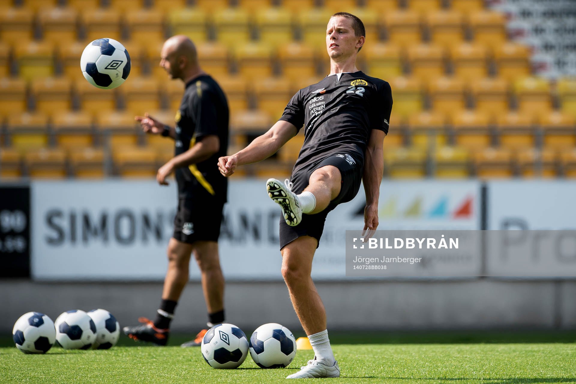 Elfsborgs Anton Lans under Elfsborgs träning den 28 juli 2014 i Borås.