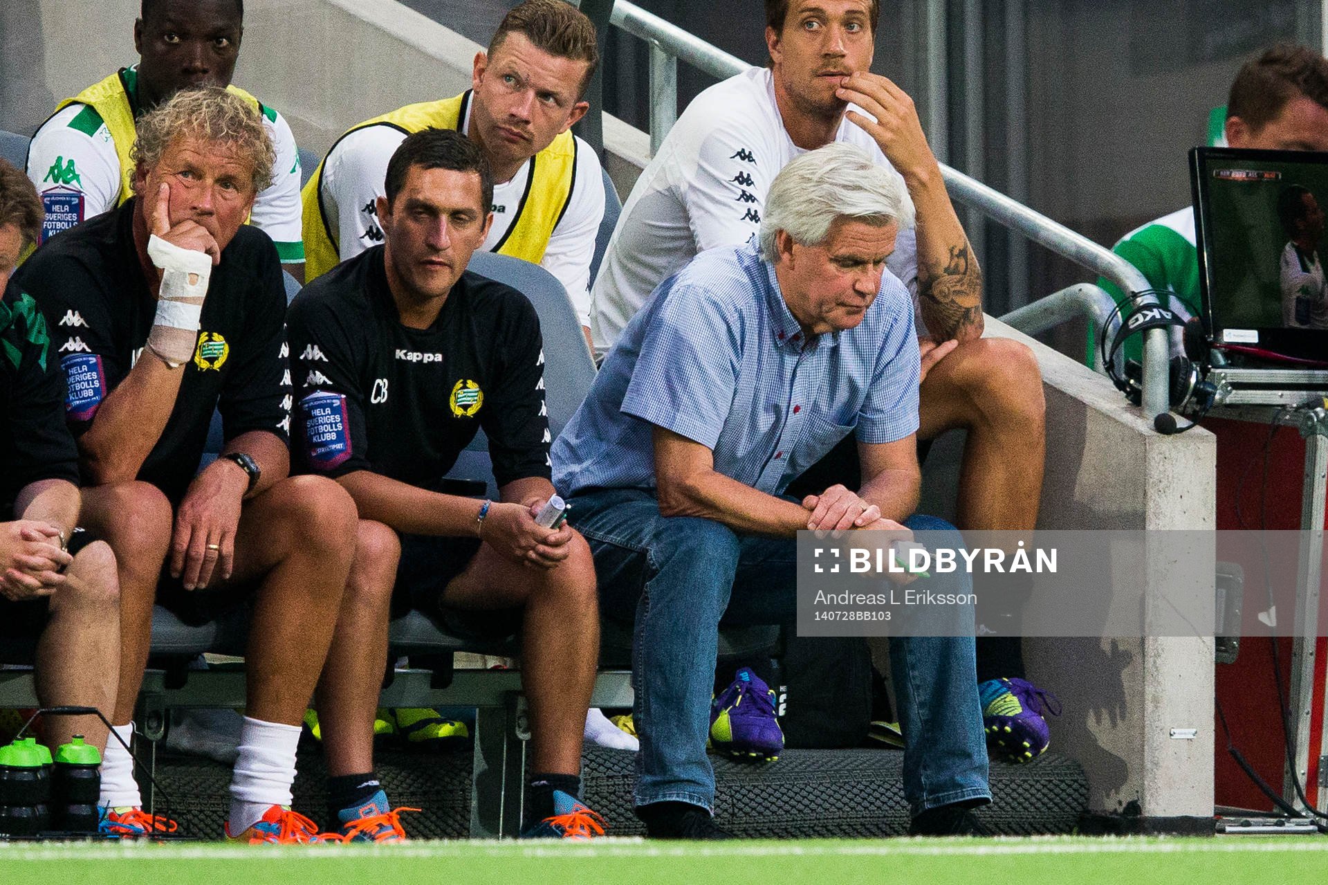 Hammarbys assisterande tränare Carlos Banda och tränare