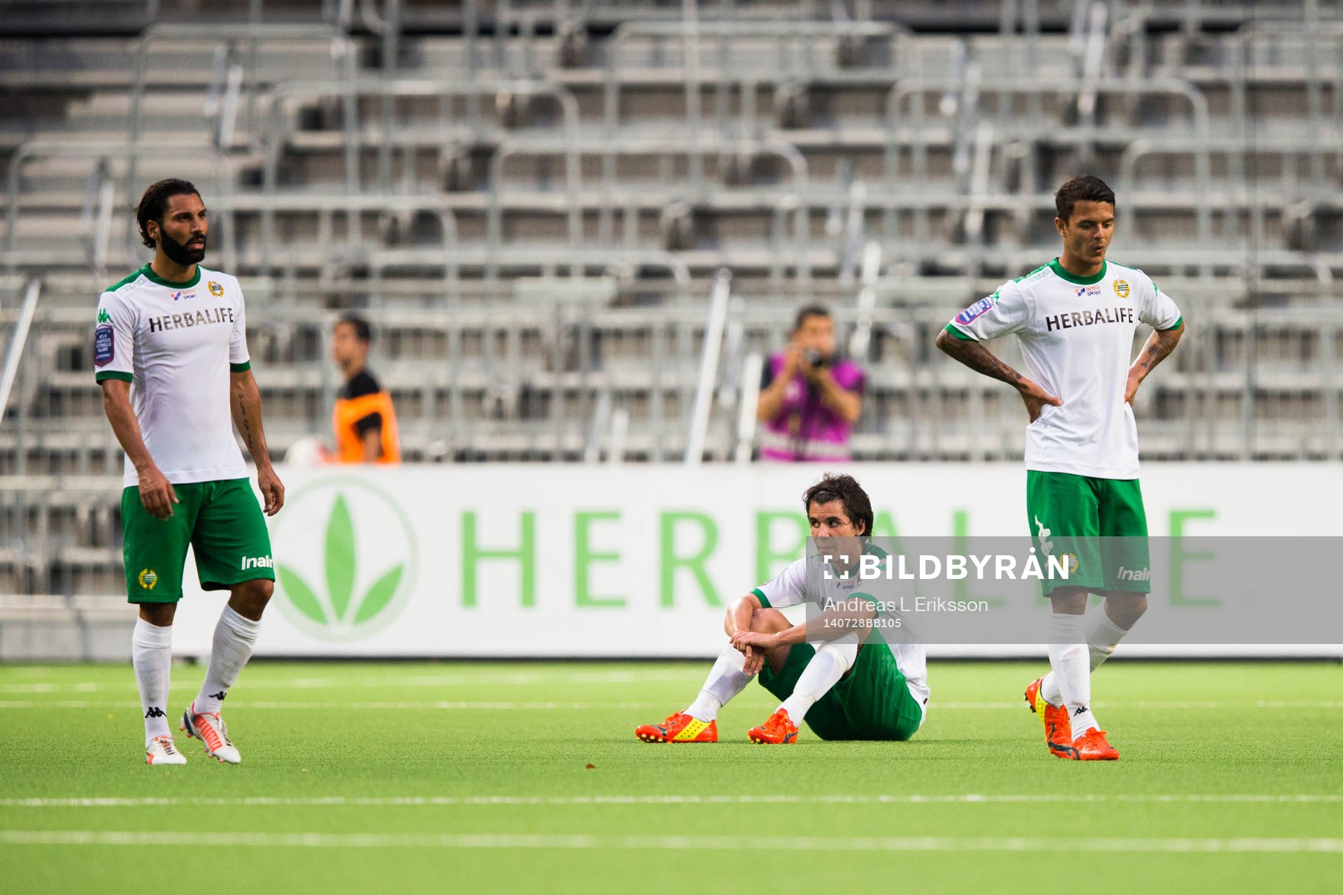 Hammarbys Stefan Batan, Lars Fuhre och Michael Timisela