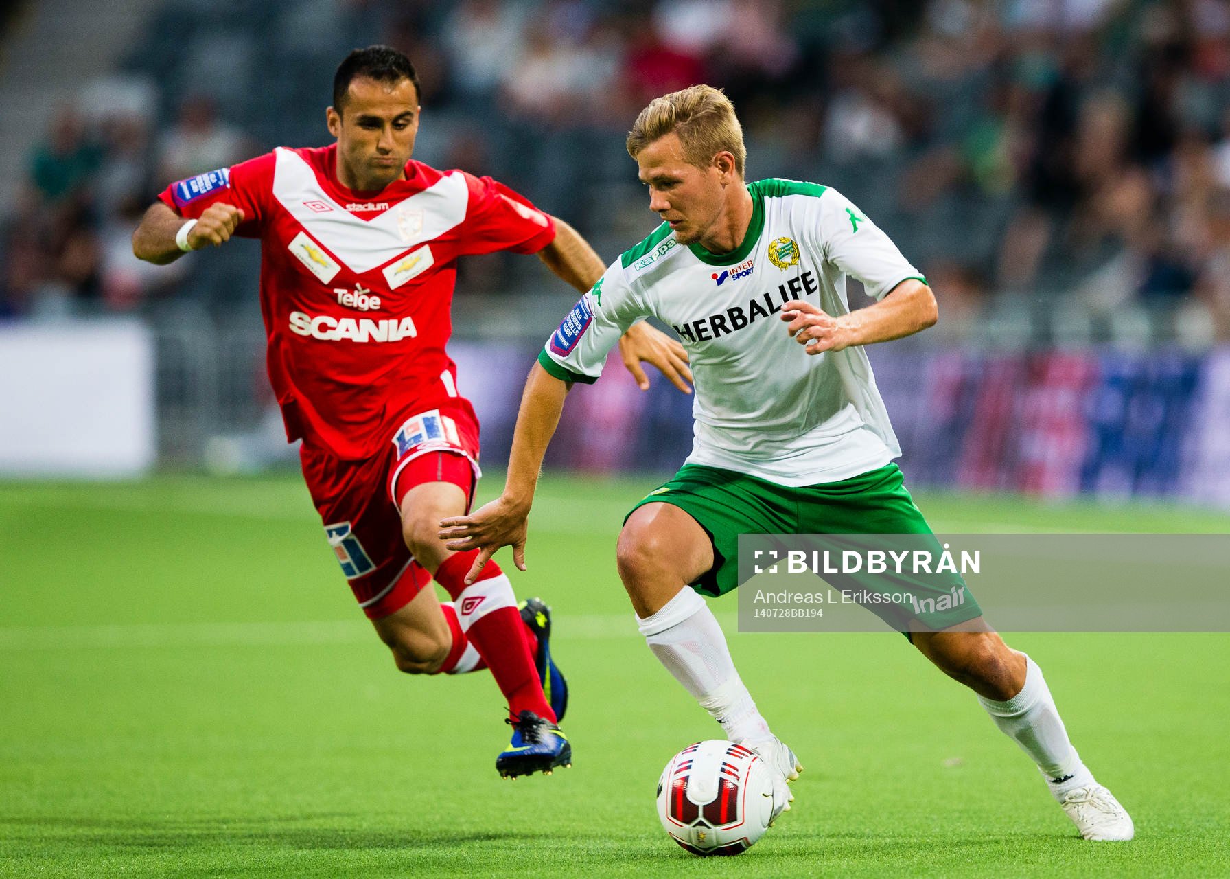 Assyriskas Levon Pachajyan och Hammarbys Erik Israelsson