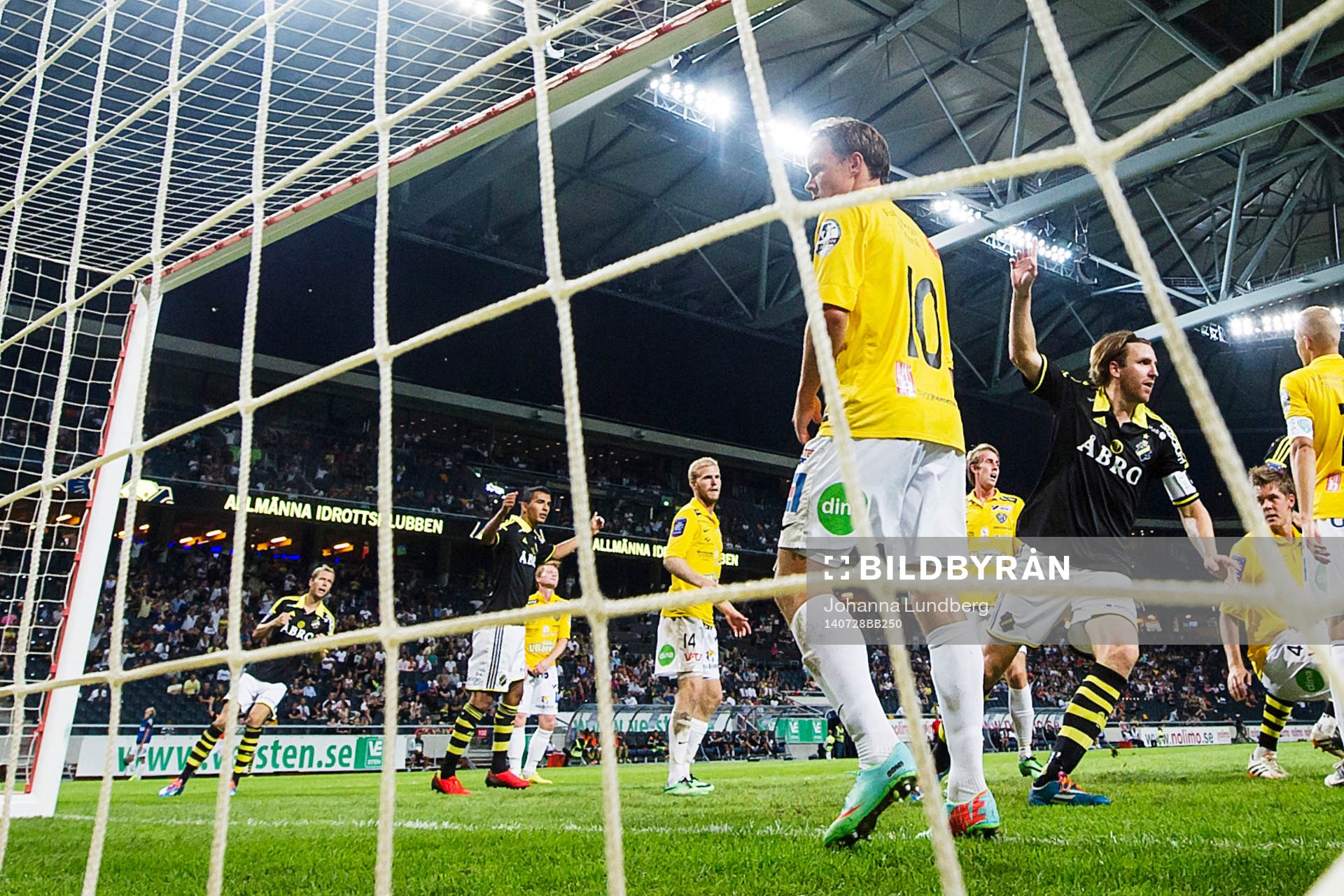under fotbollsmatchen i Allsvenskan mellan AIK och