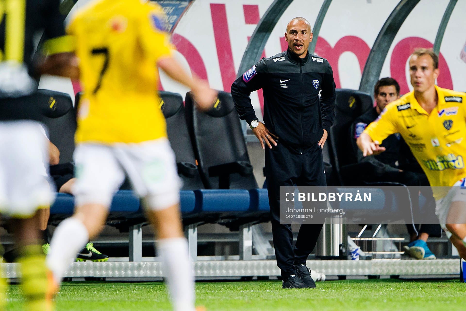 Falkenbergs tränare Henrik Larsson