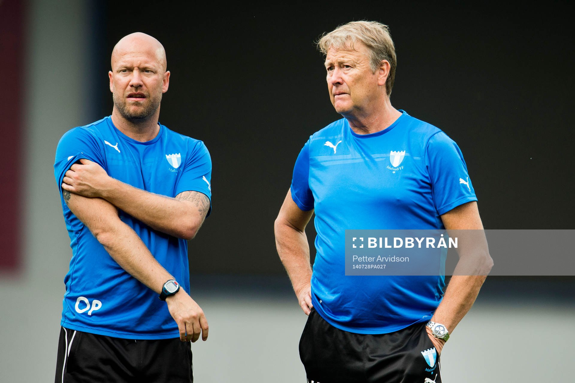 Malmö FFs assisterande tränare Olof Persson och tränare