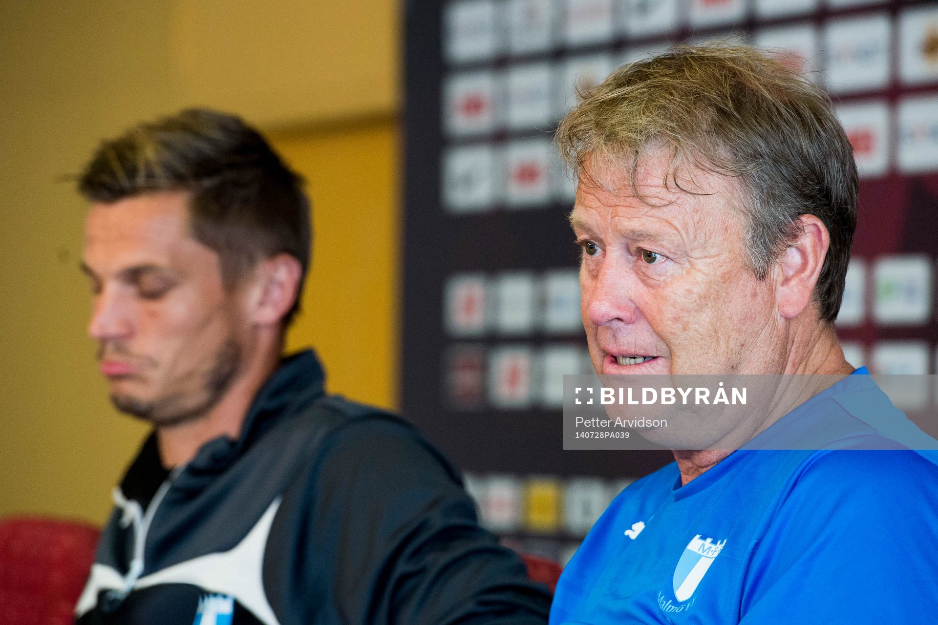 Malmö FFs tränare Åge Hareide och Markus Rosenberg