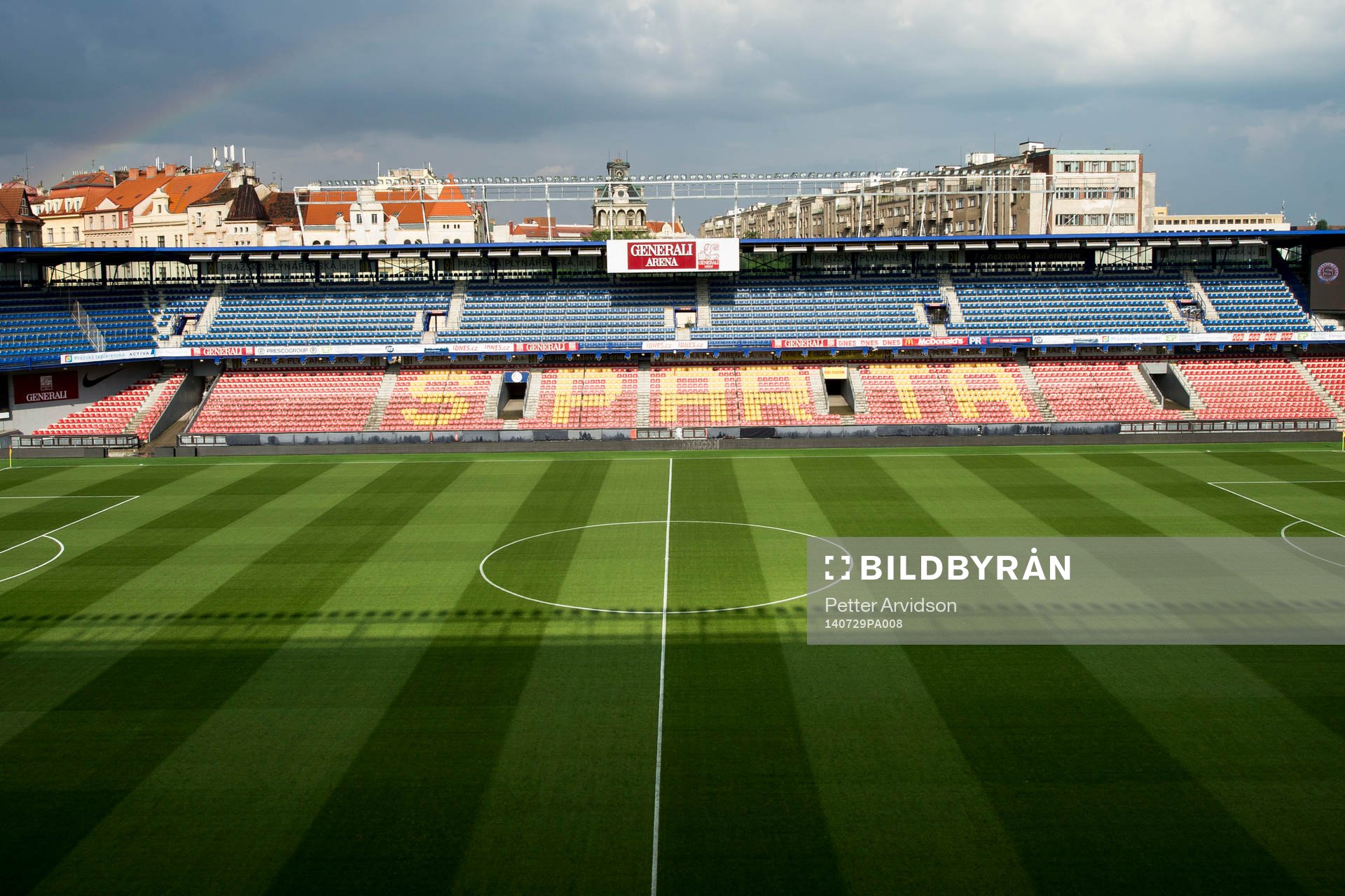Översiktsbild över Generali Arena