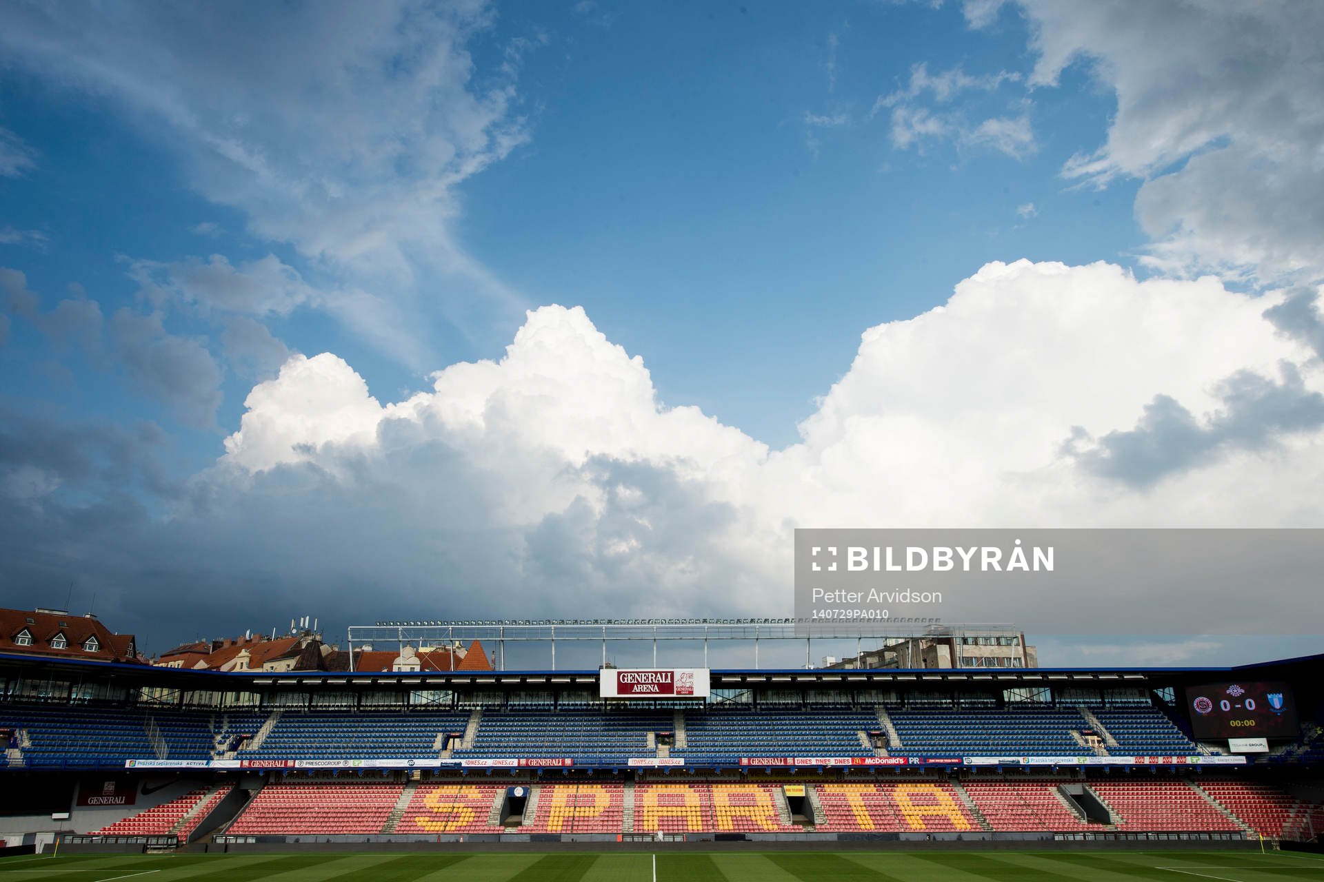 Översiktsbild över Generali Arena