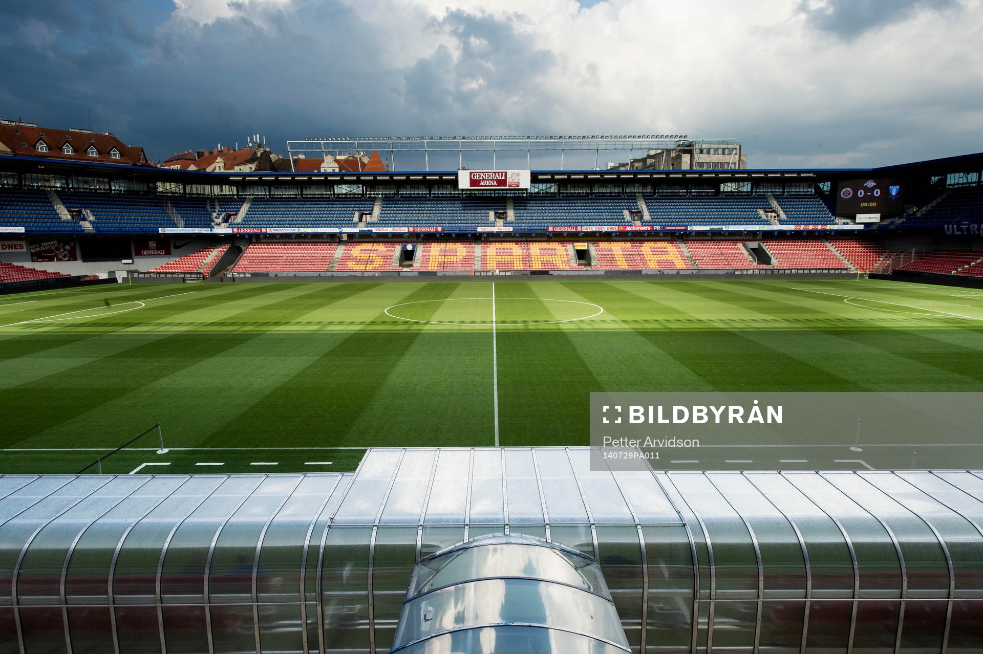 Översiktsbild över Generali Arena