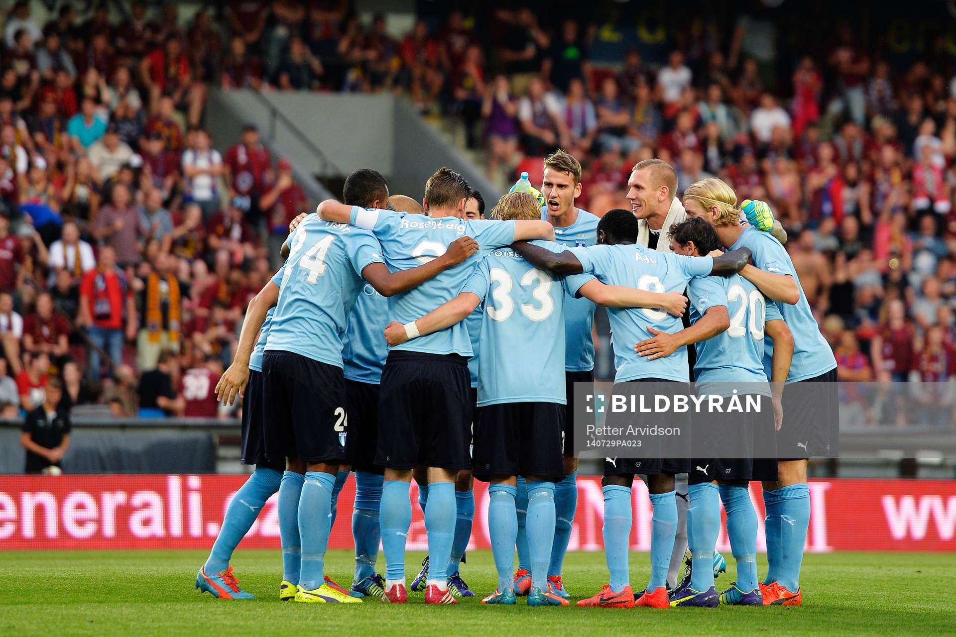 Malmö FFs spelare samlas
