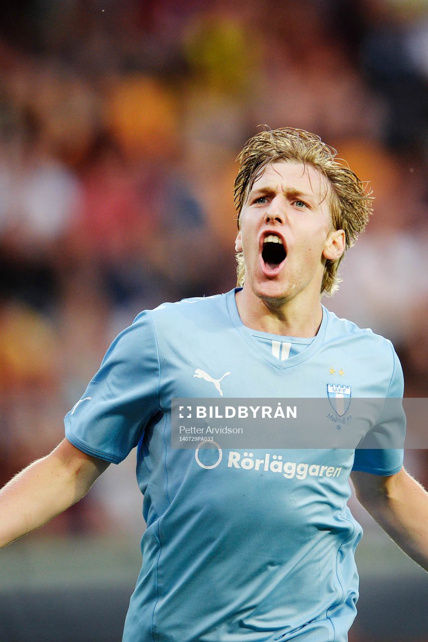 Malmö FFs Emil Forsberg jublar