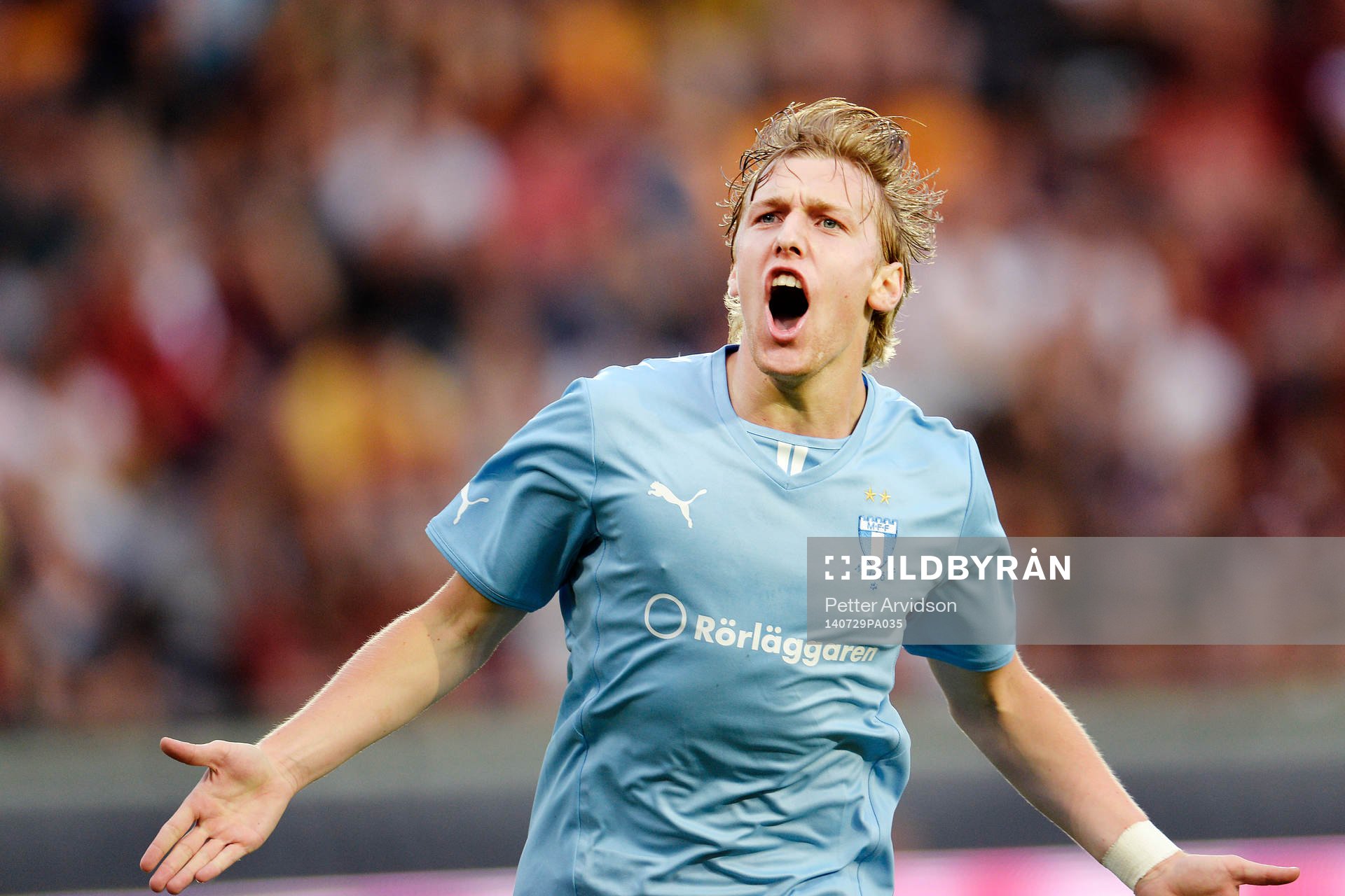 Malmö FFs Emil Forsberg jublar