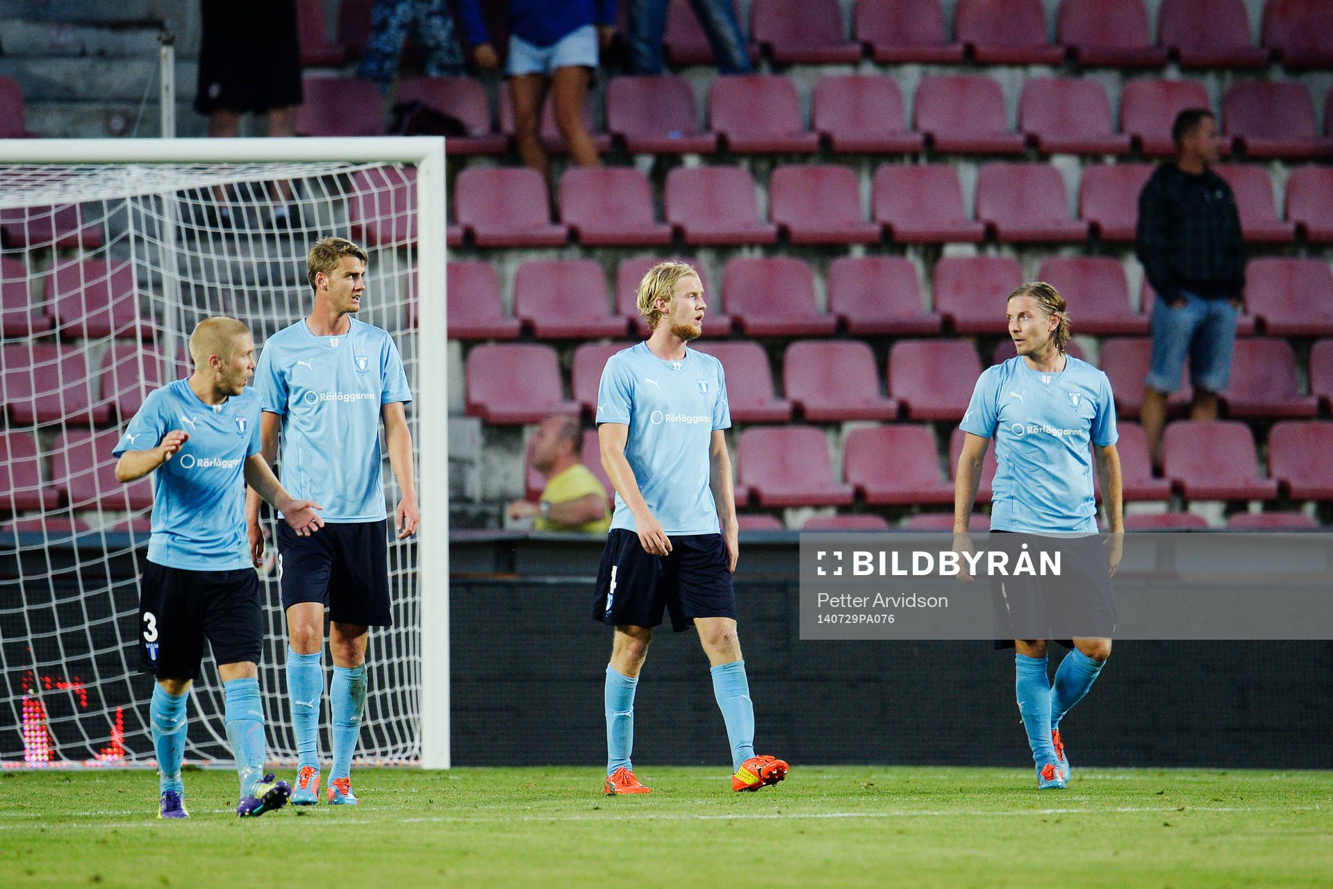 Malmö FFs Anton Tinnerholm (tv), Johan Hammar, Filip