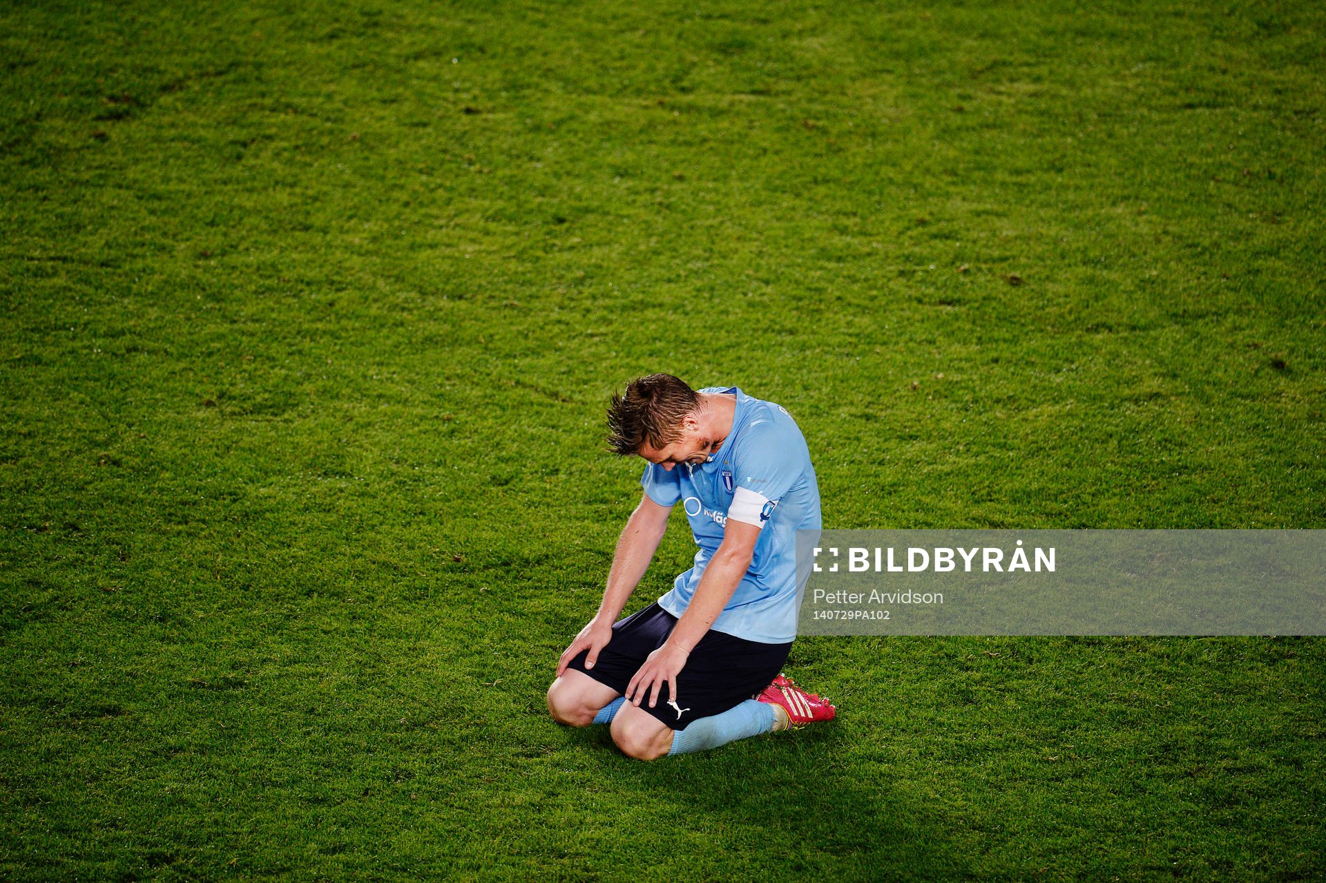 Malmö FFs Markus Rosenberg deppar