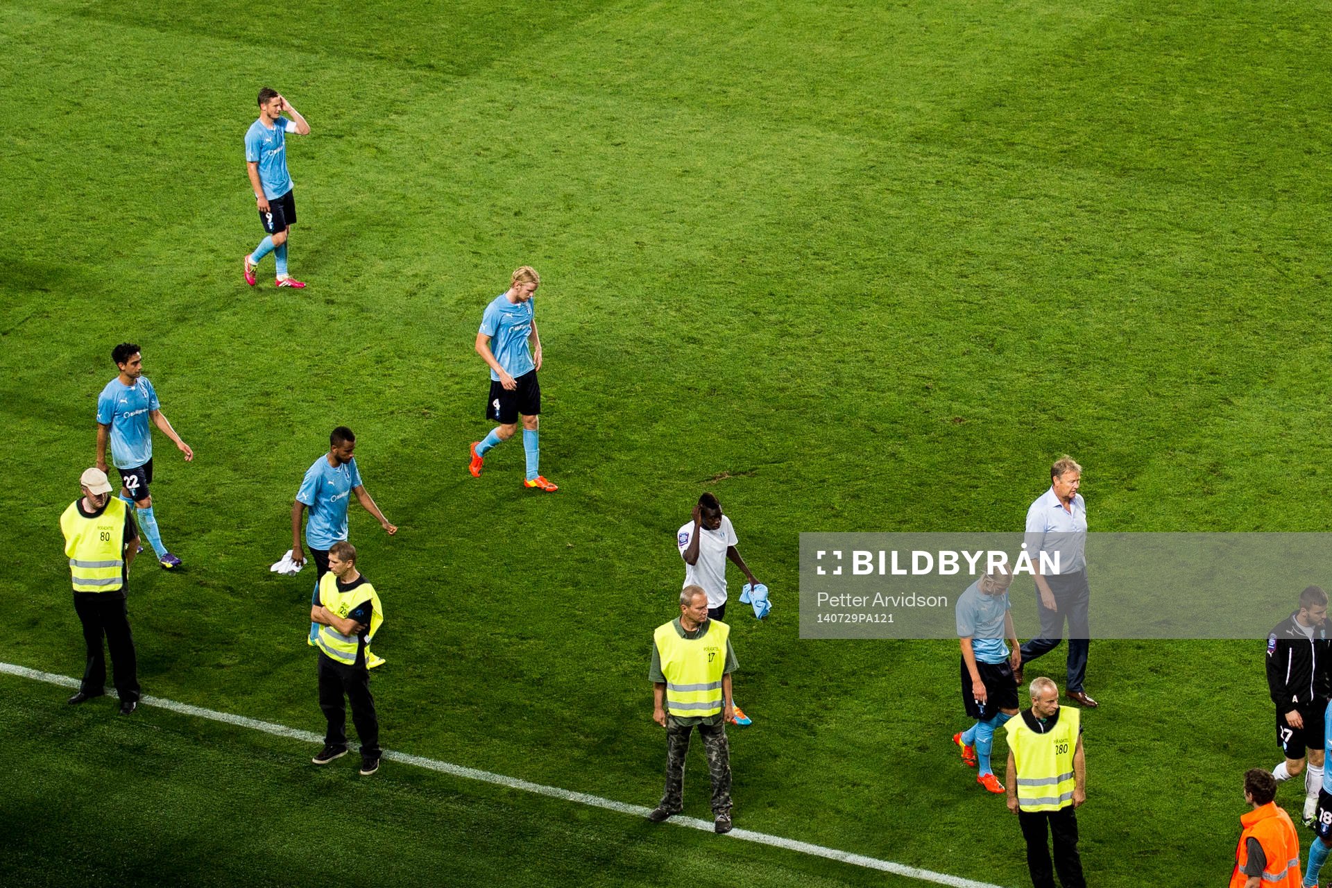Från vänster, Malmö FFs Amin Nazari, Markus Rosenberg,