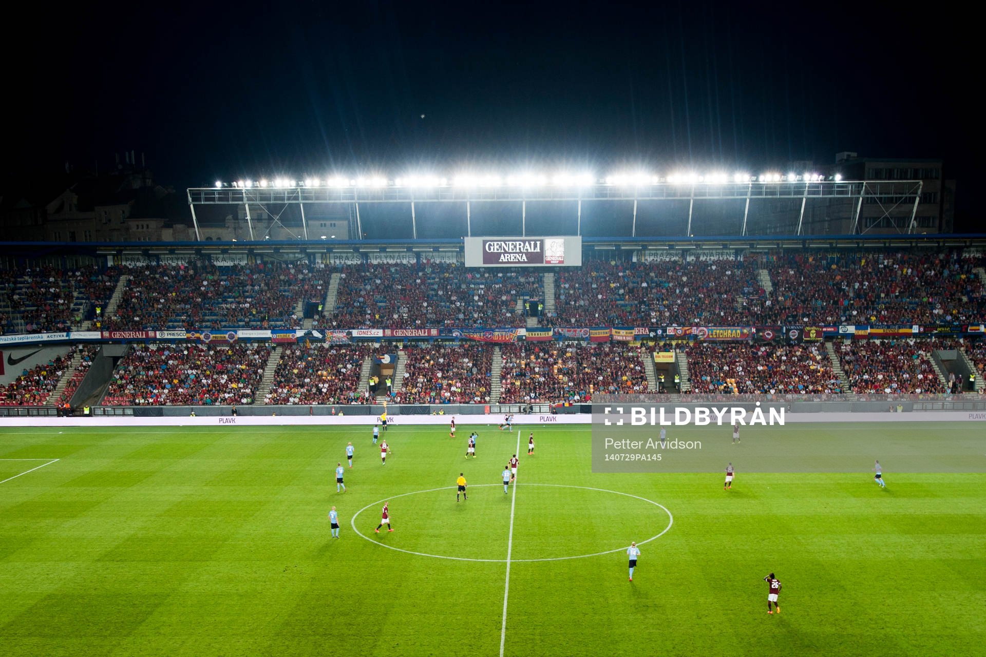 Översiktsbild över Generali Arena