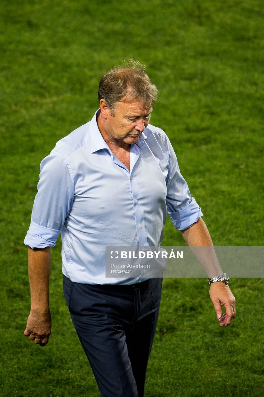 Malmö FFs tränare Åge Hareide deppar när han lämnar