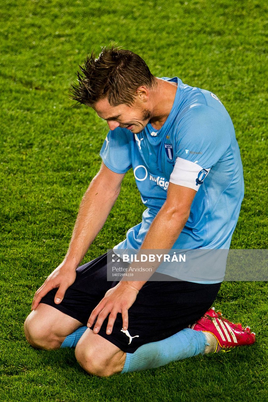 Malmö FFs Markus Rosenberg deppar