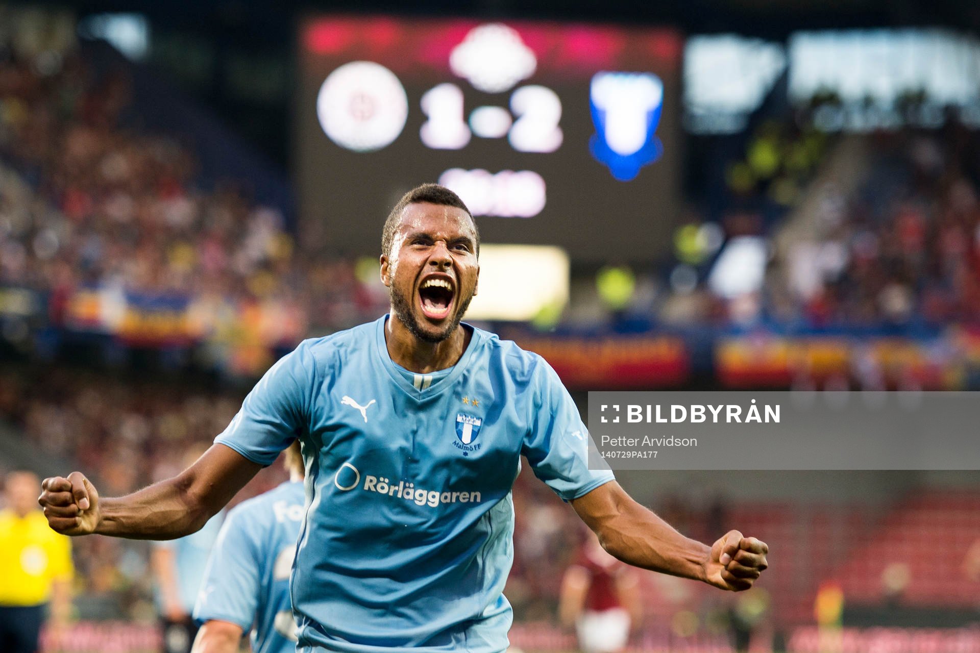 Malmö FFs Isaac Kiese Thelin jublar