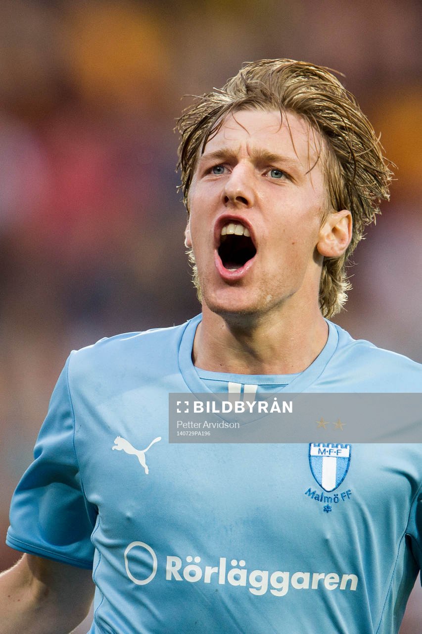 Malmö FFs Emil Forsberg jublar