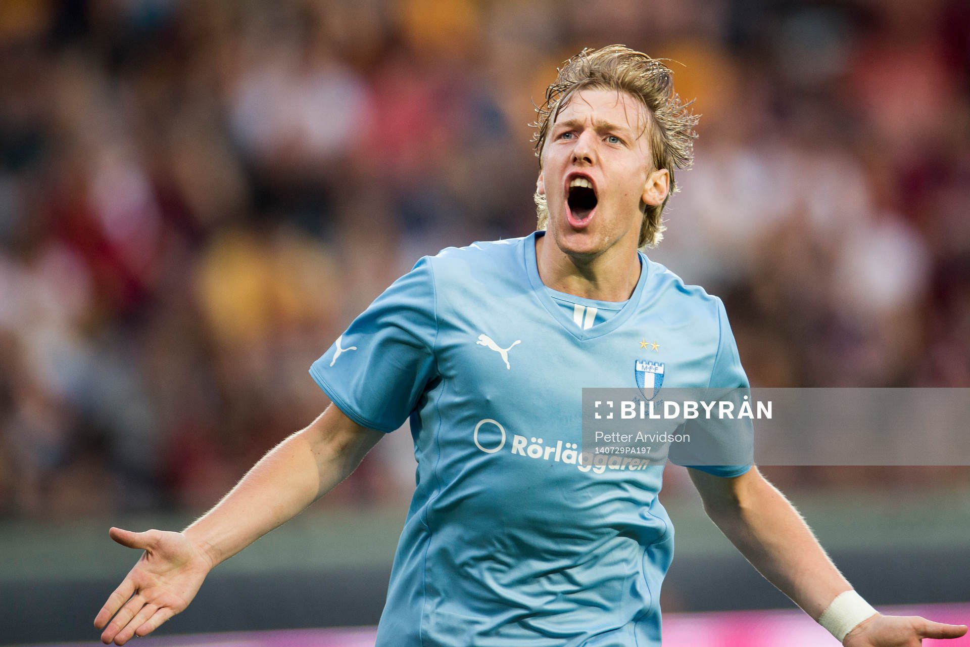Malmö FFs Emil Forsberg jublar