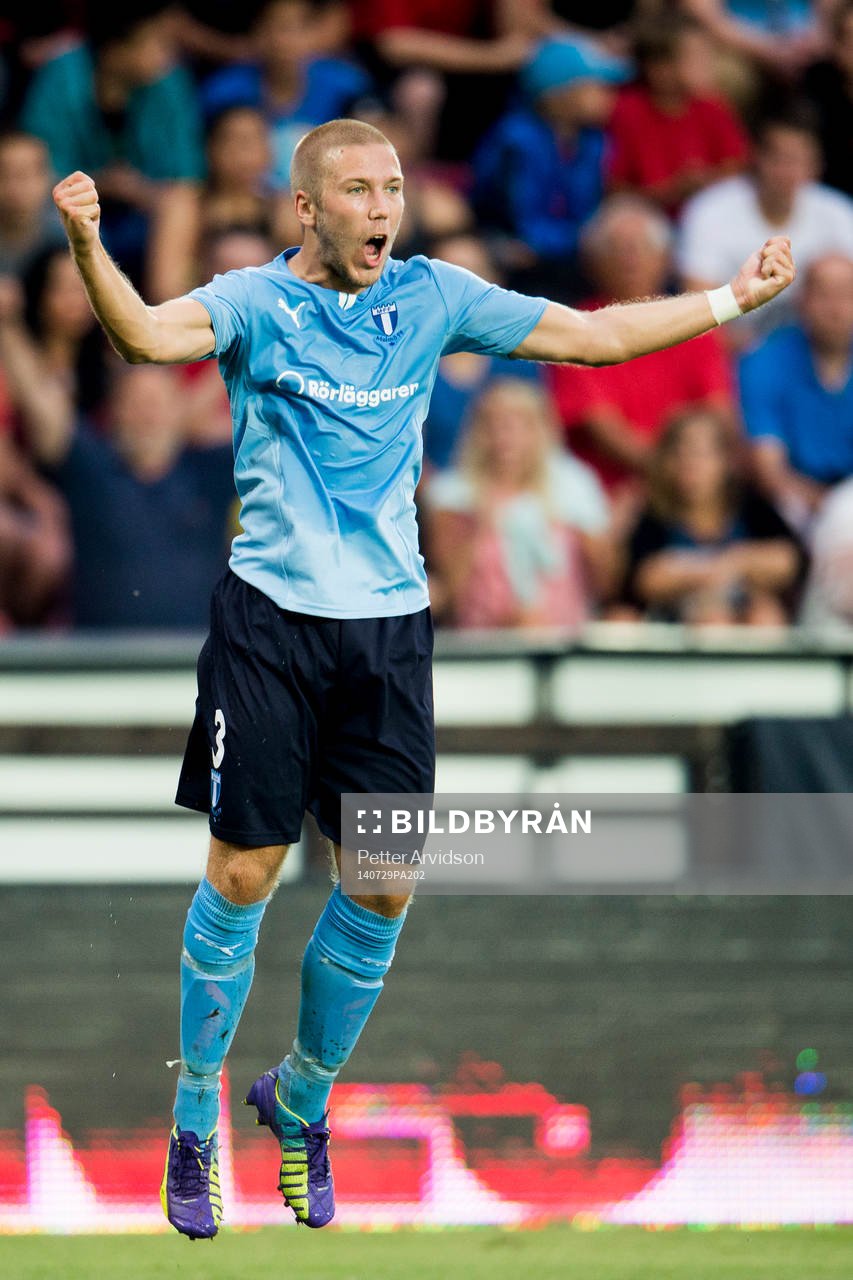 Malmö FFs Anton Tinnerholm jublar