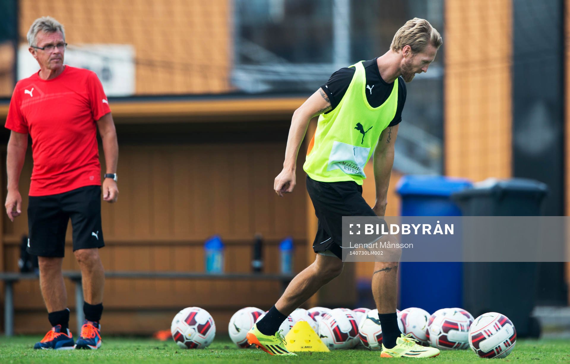 Mjällbys nyförvärv Christian Wilhelmsson tränar