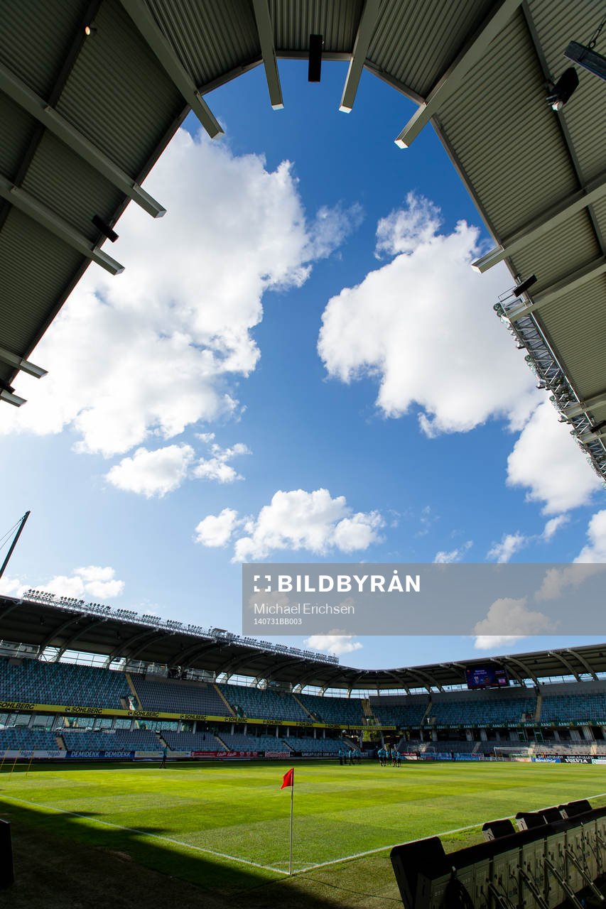 Gamla Ullevi innan fotbollsmatchen i kvalet till Europa