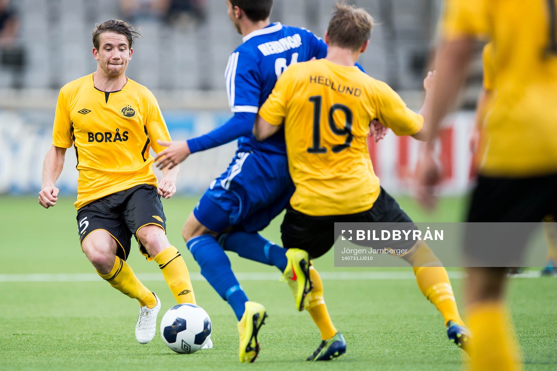 Elfsborgs Marcus Rohdén under fotbollsmatchen i Europa league mellan IF Elfsborg och Hafnarfjördur den 31 juli 2014 i Borås.