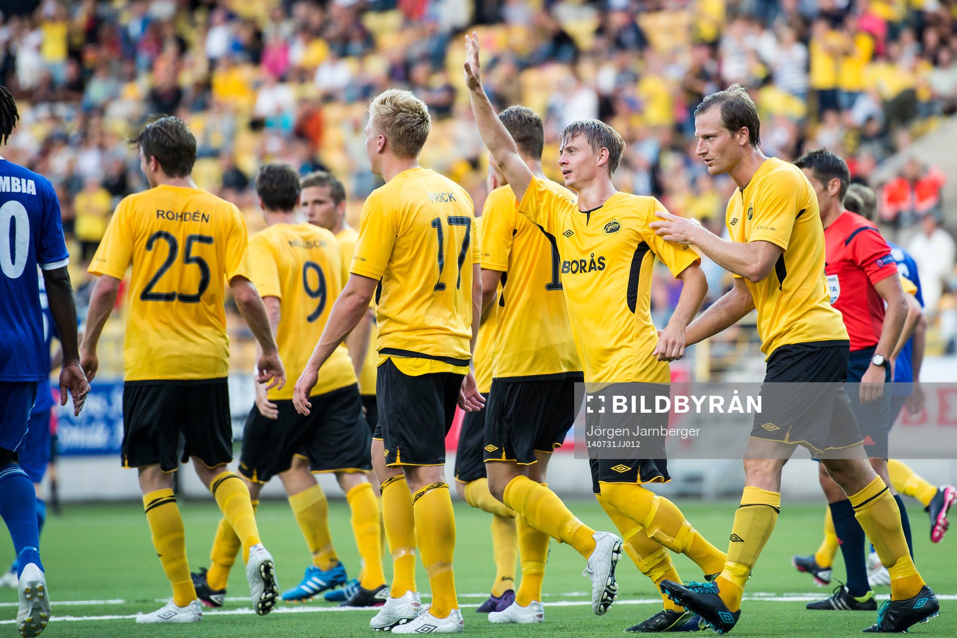 Elfsborgs Simon Hedlund jublar