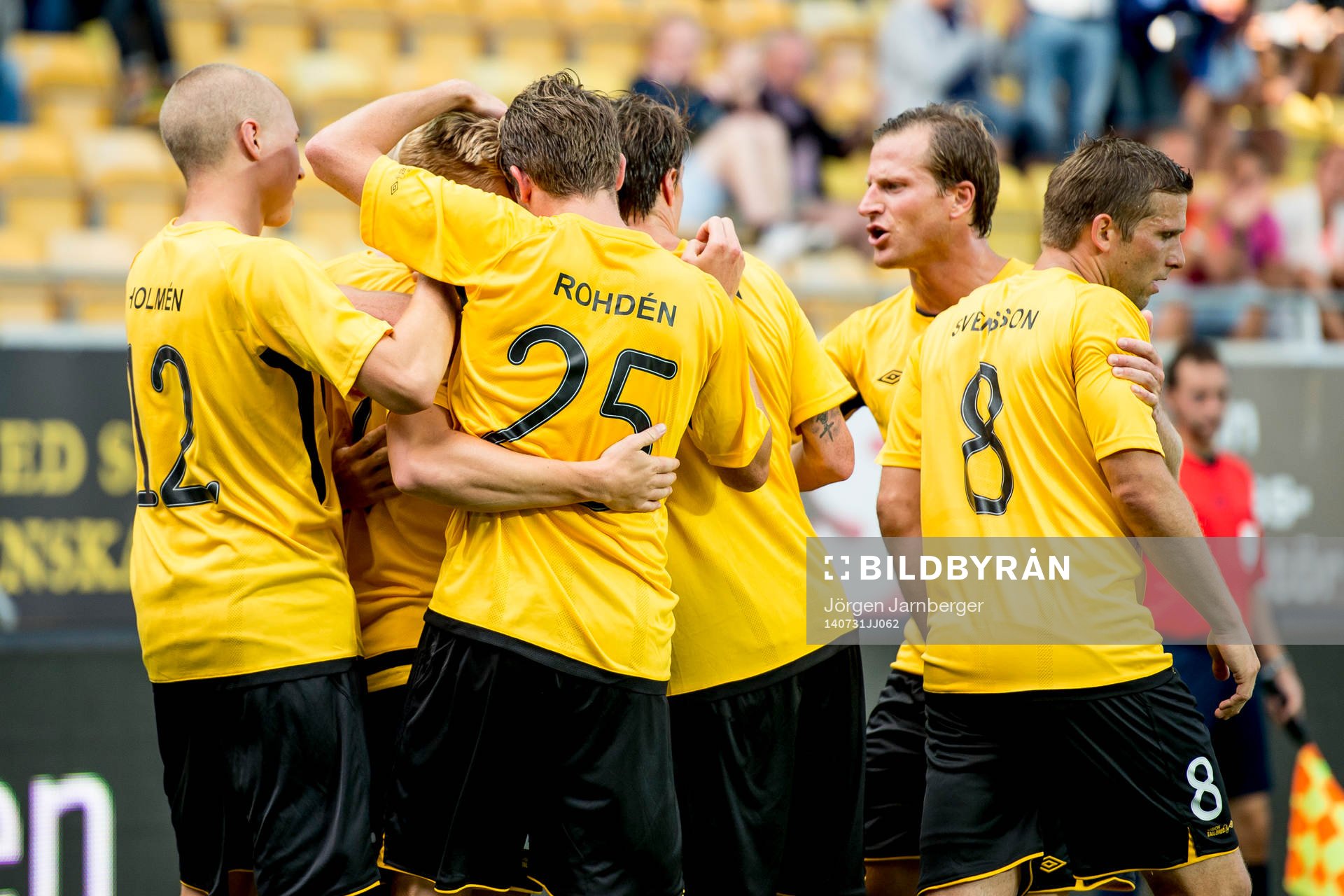 Elfsborgs spelarna jublar