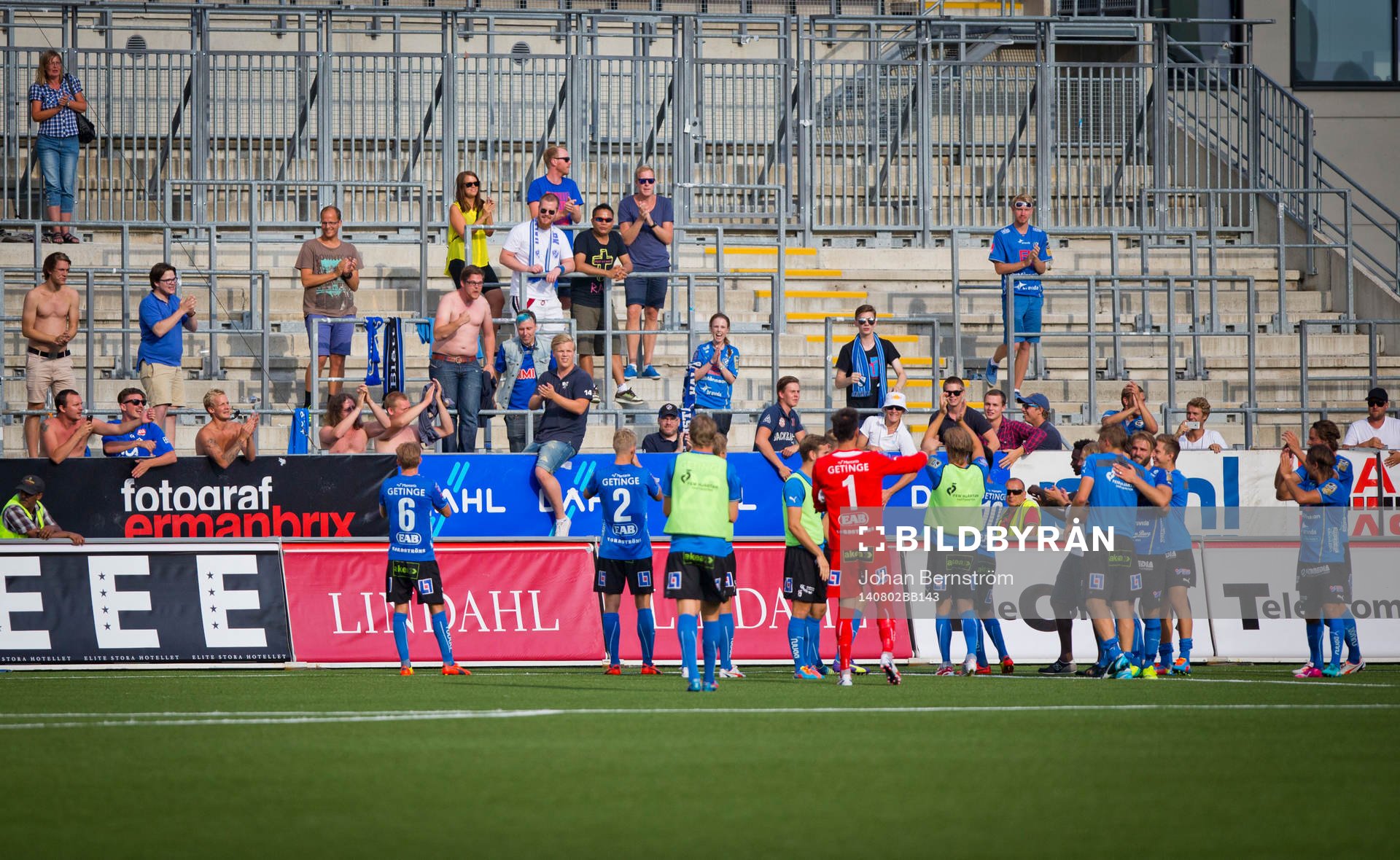 Halmstads Eric Smith gör 1-2 i slutet av matchen och