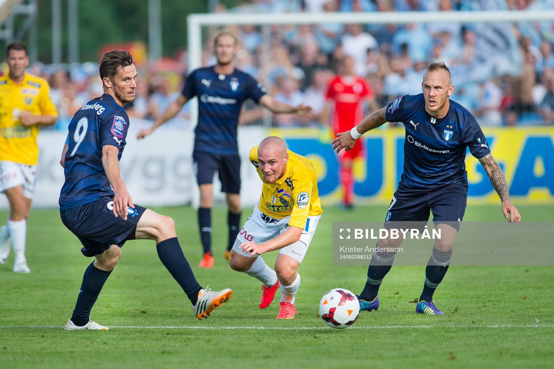 Malmö FFs Markus Rosenberg (v) och Magnus Eriksson (h)