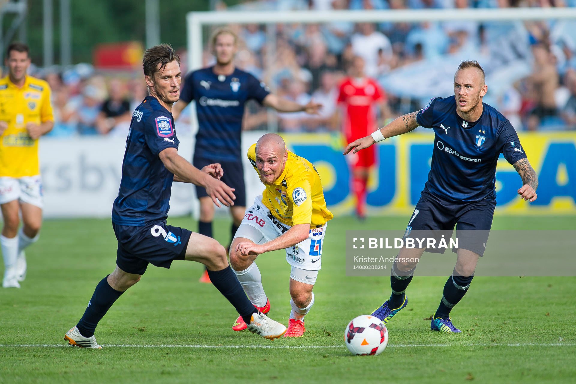 Malmö FFs Markus Rosenberg (v) och Magnus Eriksson (h)