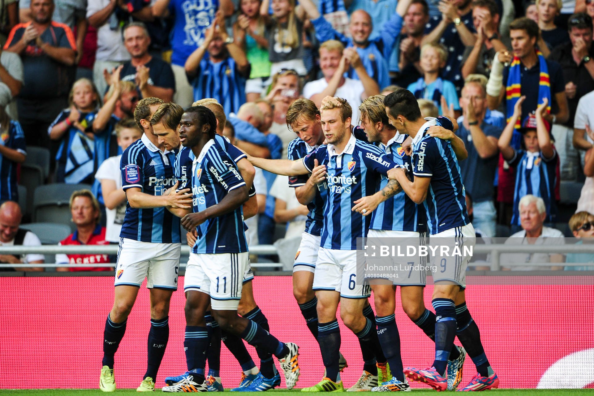 Djurgårdens Aleksander Faltsetas jublar