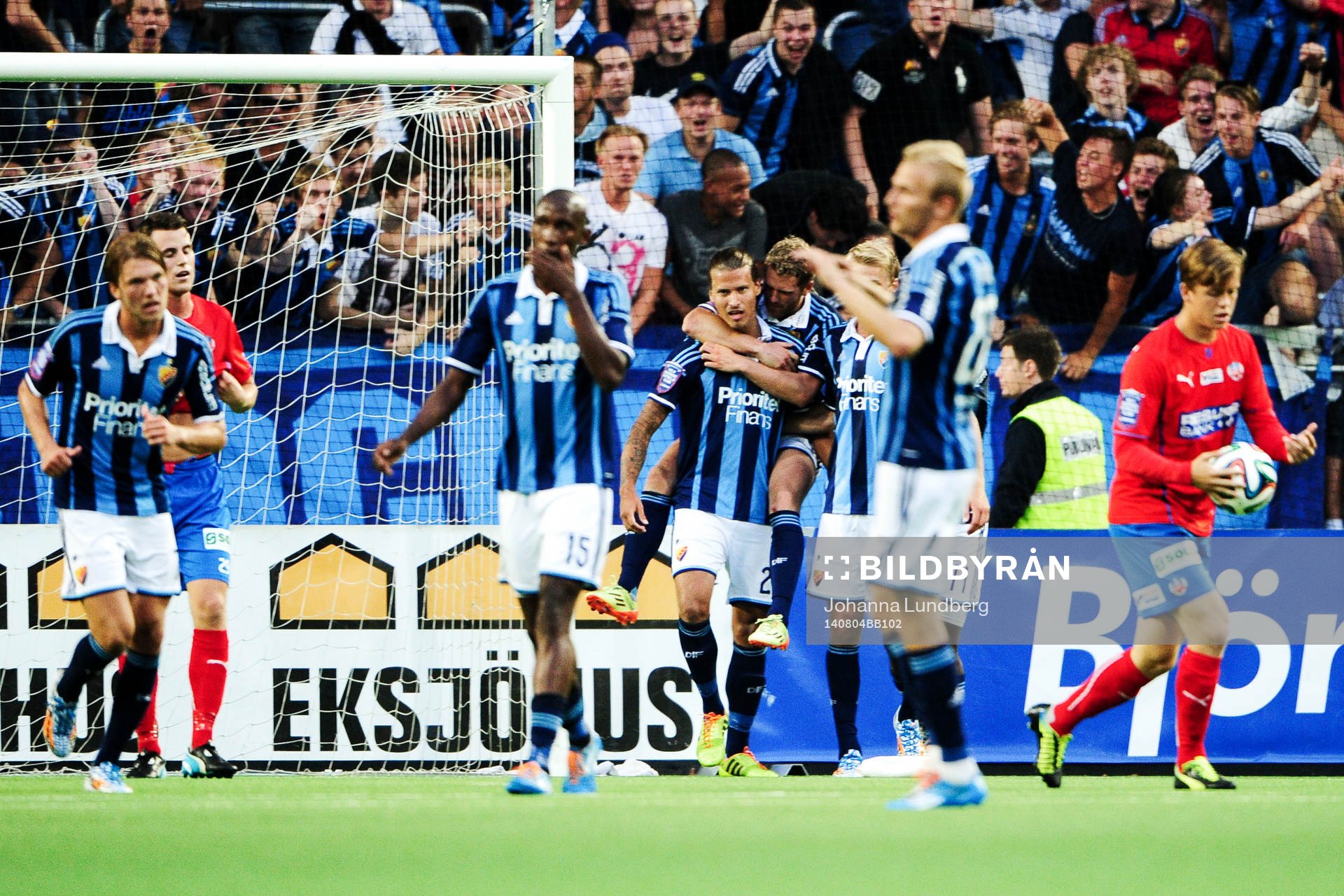 Djurgårdens Aleksandar Prijovic jublar