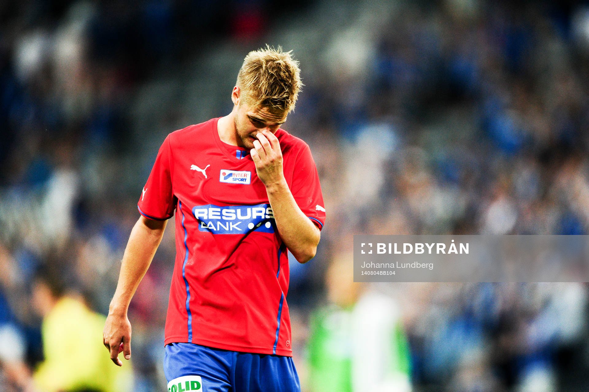 Helsingborgs Johan Mårtensson deppar