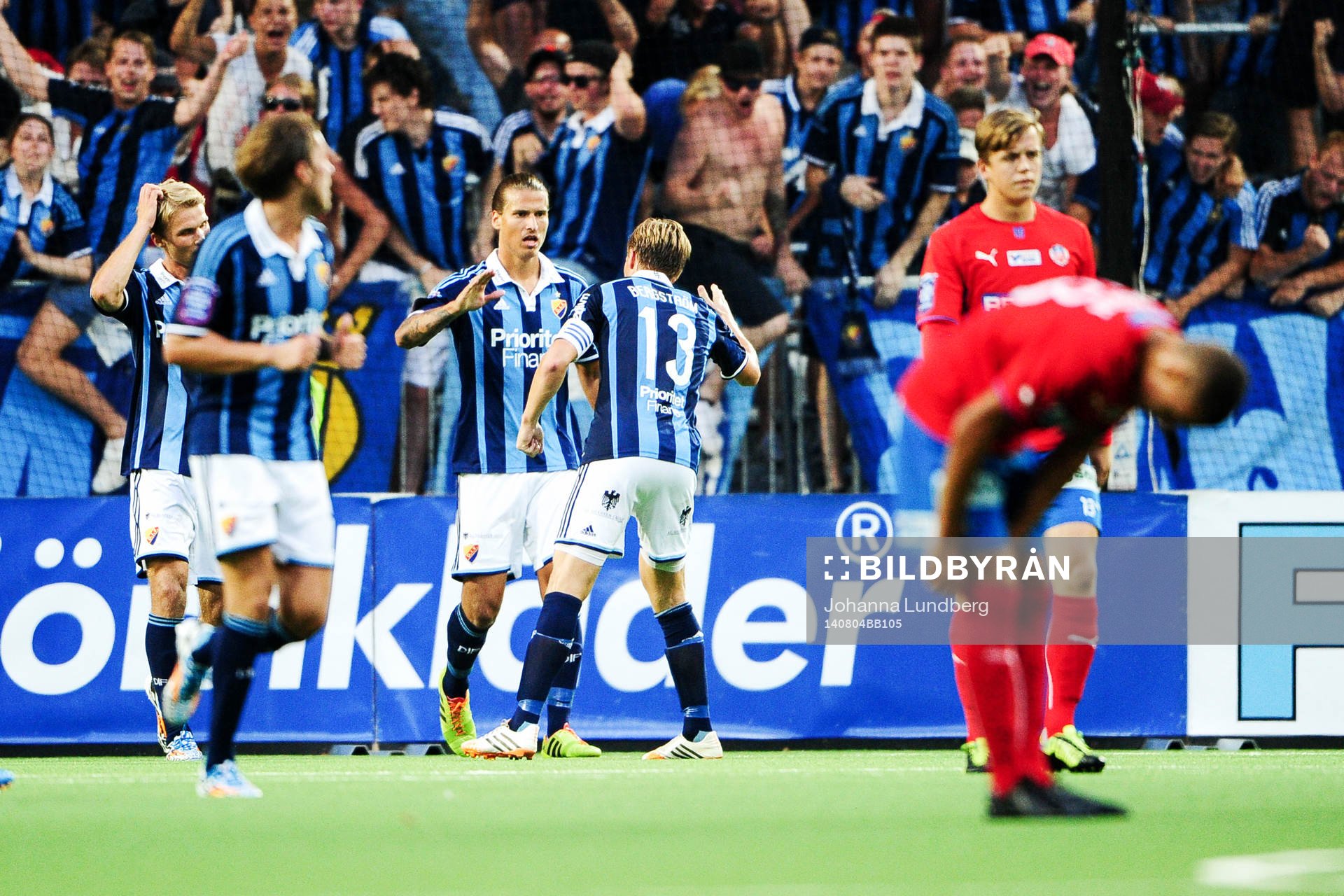 Djurgårdens Aleksandar Prijovic jublar
