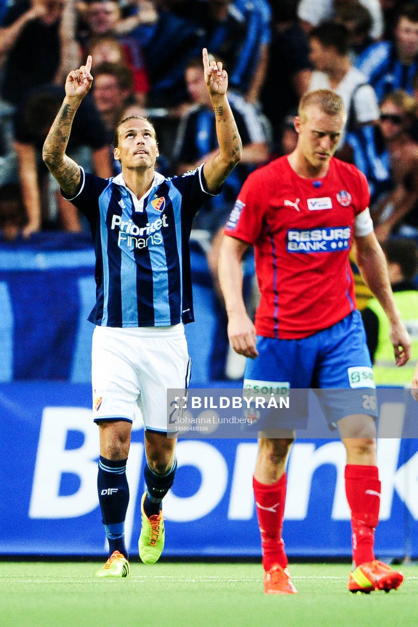Djurgårdens Aleksandar Prijovic jublar