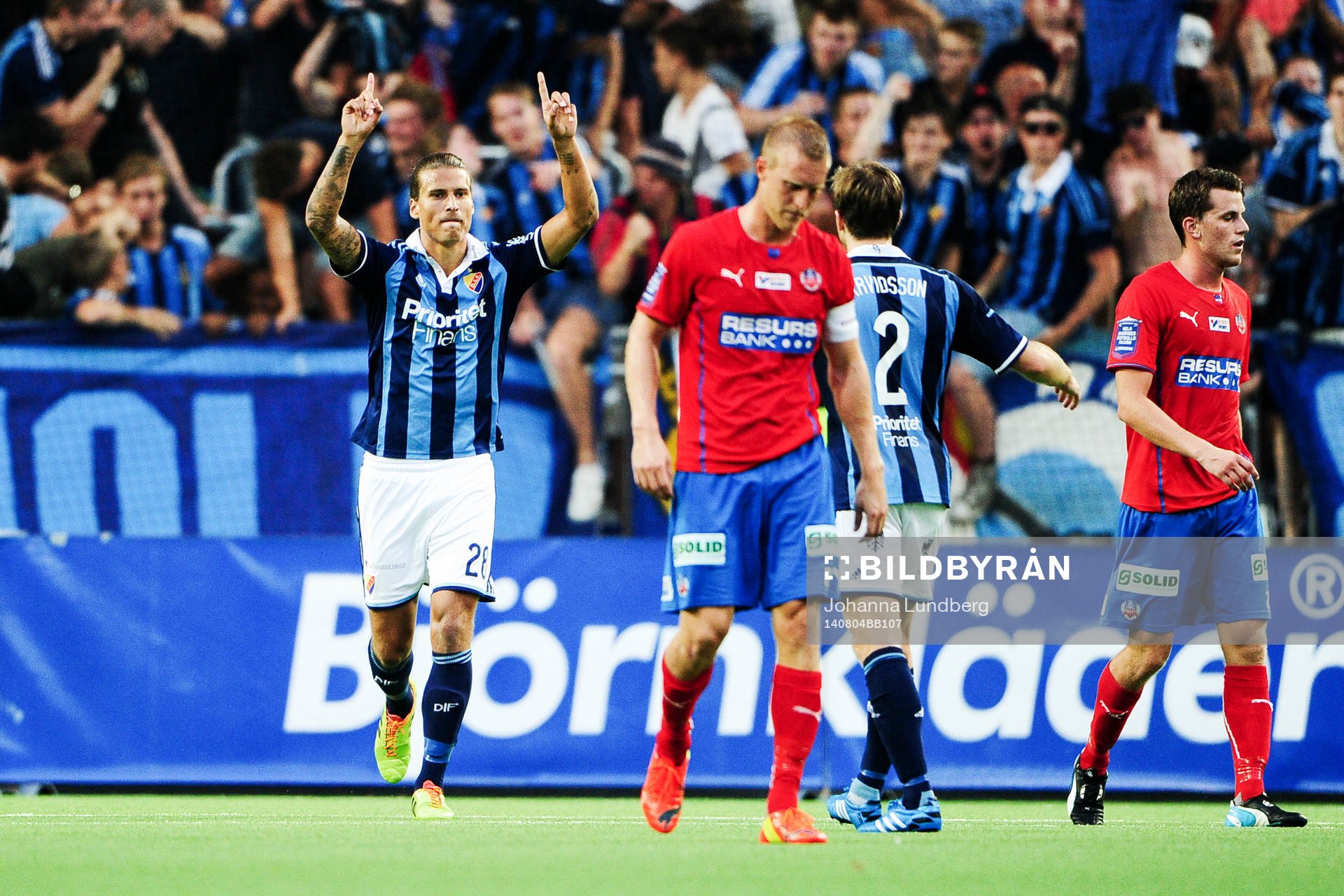 Djurgårdens Aleksandar Prijovic jublar