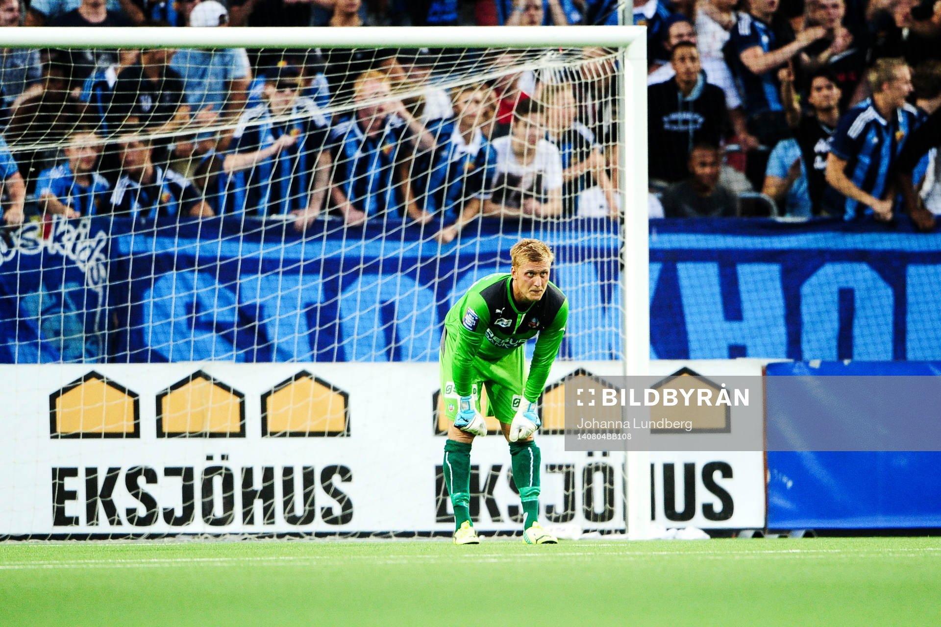 Helsingborgs målvakt Pär Hansson deppar