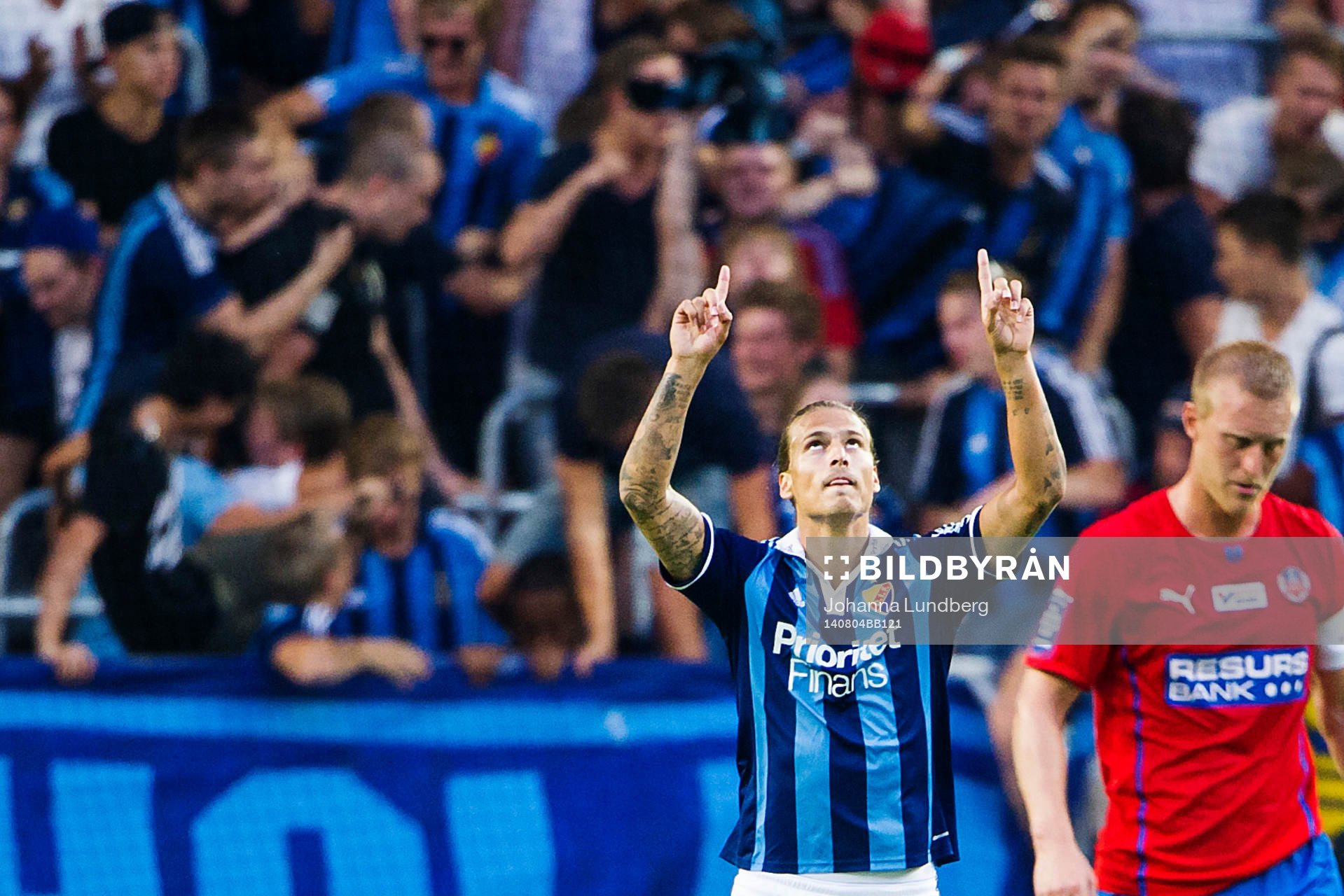 Djurgårdens Aleksandar Prijovic jublar