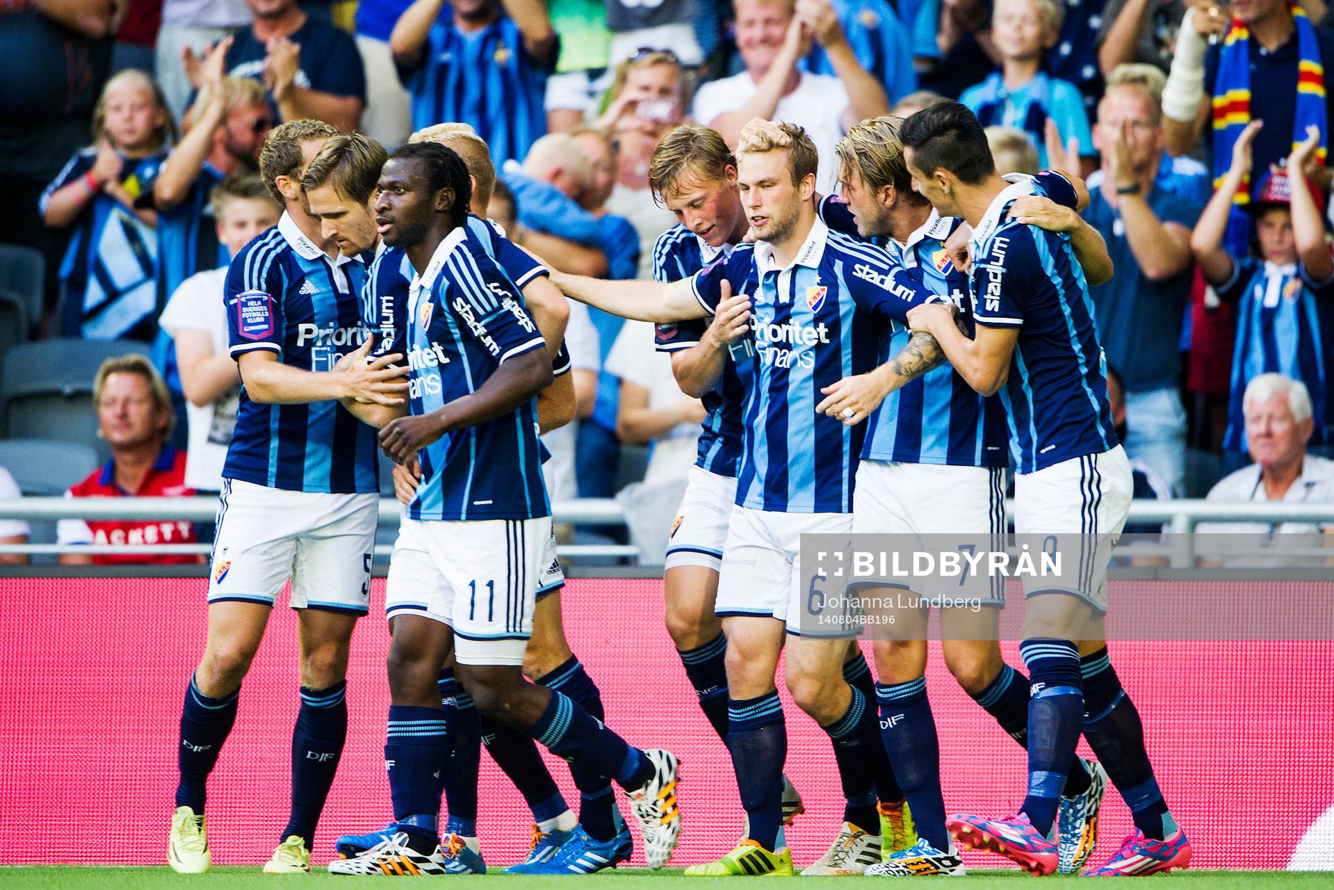 Djurgårdens spelare jublar