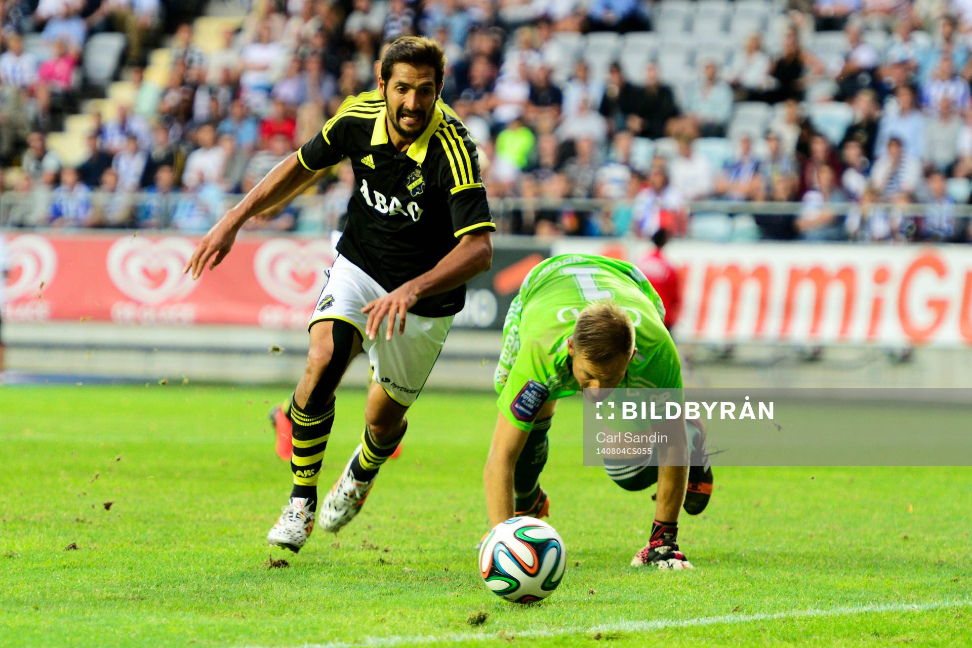 s Celso Borges och IFK Göteborgs målvakt John Alvbåge