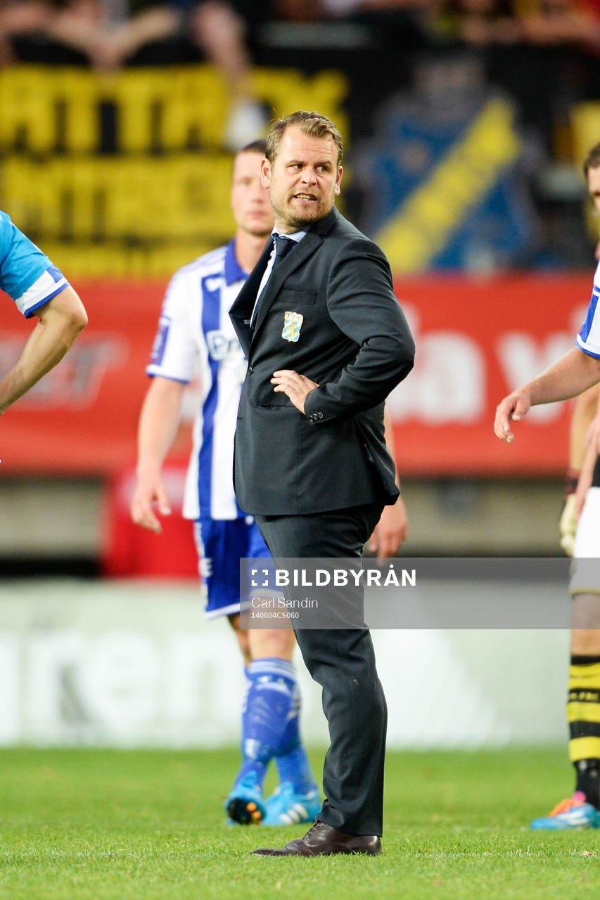 IFK Göteborgs tränare Mikael Stahre deppar