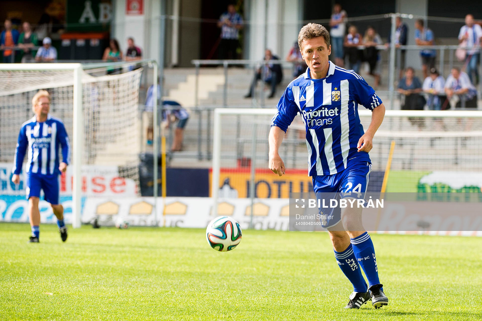 Mats Gren, IFK Göteborg, under förmatchen inför fotbollsmatchen i Allsvenskan mellan IFK Göteborg och AIK den 4 augusti 2014 i Göteborg.