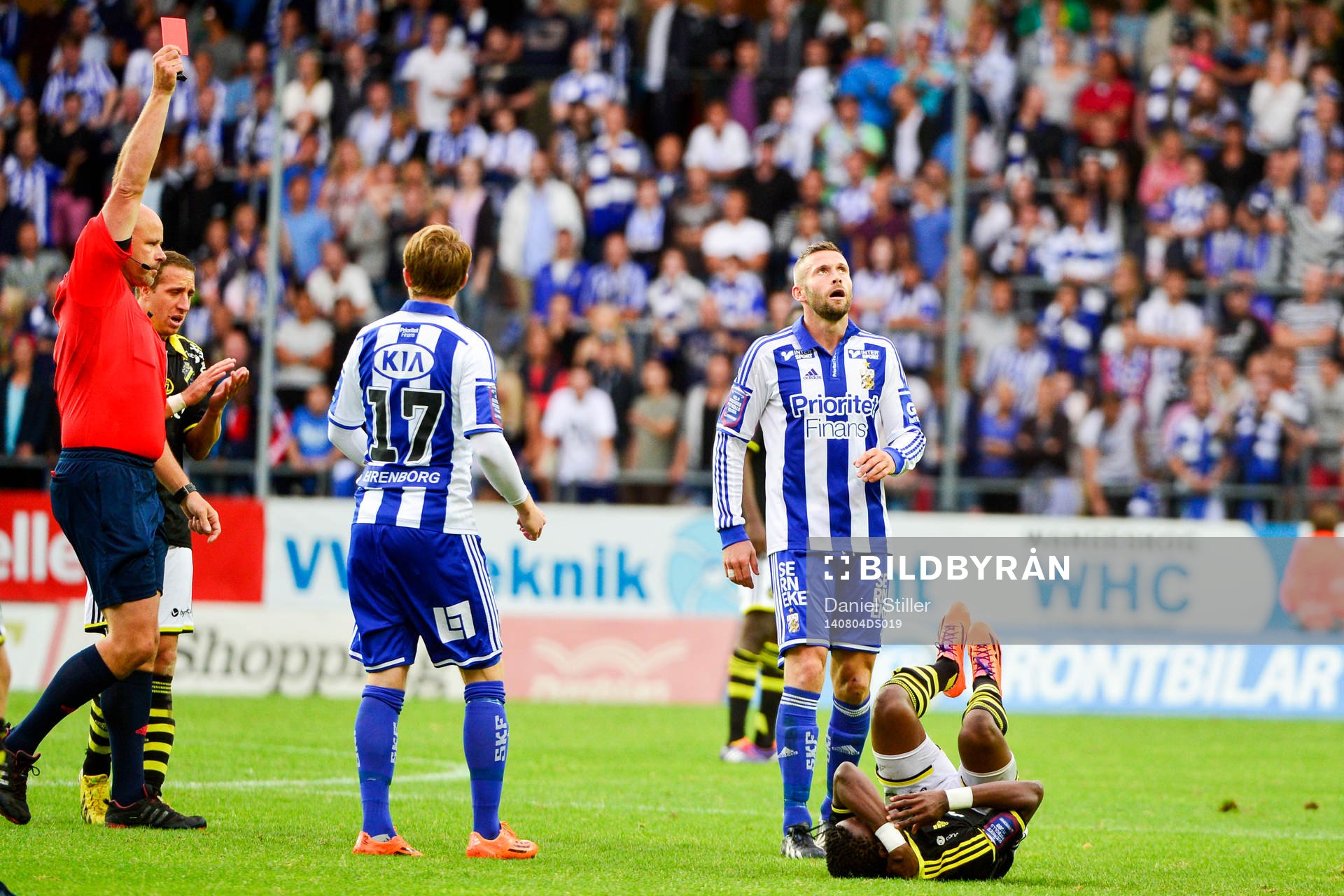 IFK Göteborgs Kjetil Waehler får rött kort