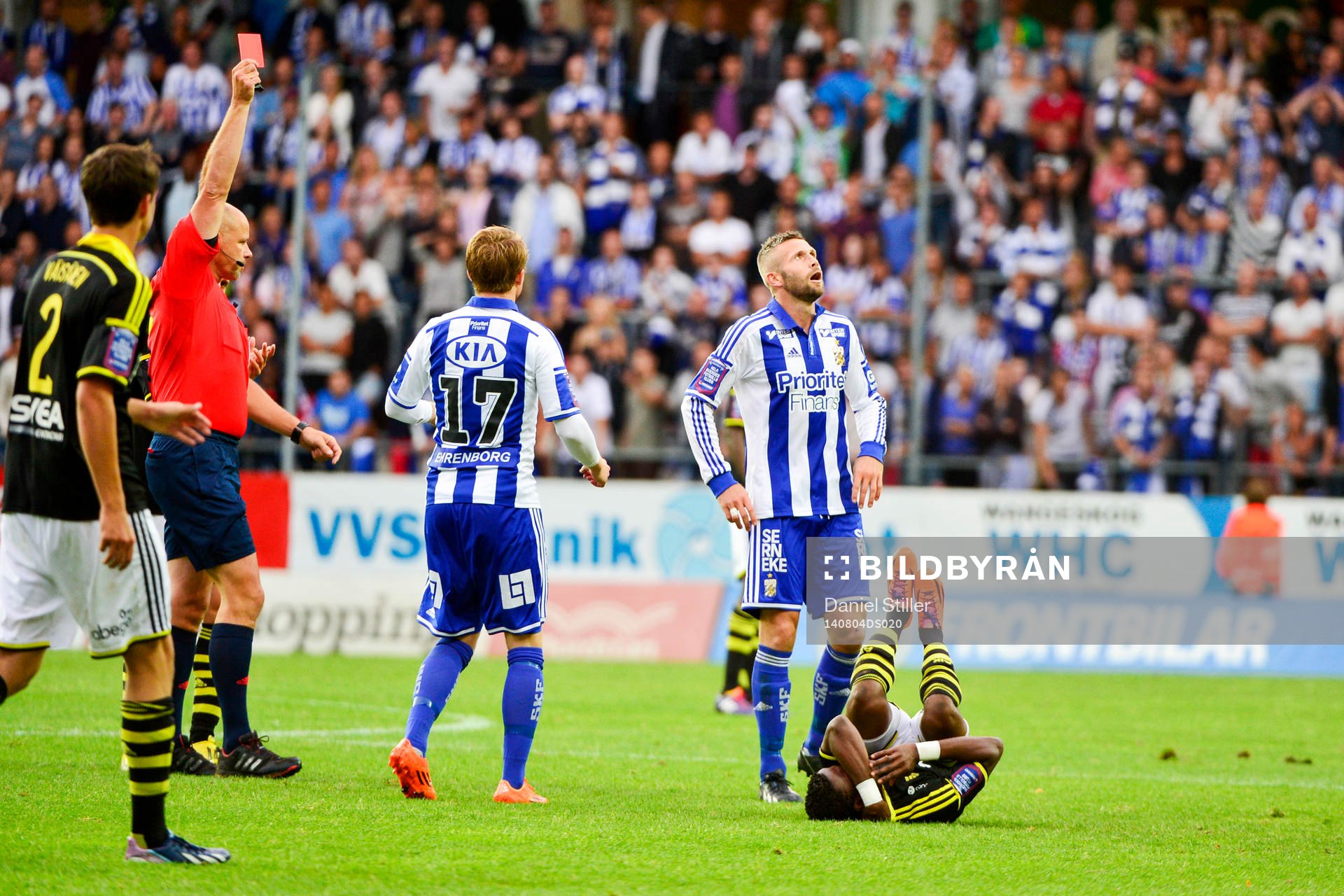 IFK Göteborgs Kjetil Waehler får rött kort