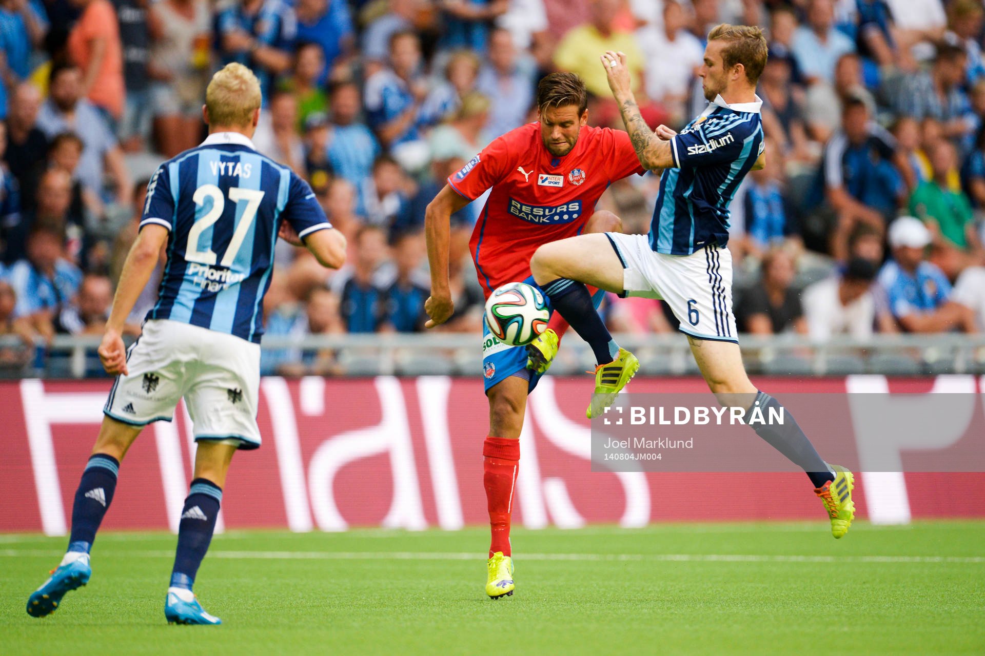Helsingborgs Mikael Dahlberg och Djurgårdens Aleksander