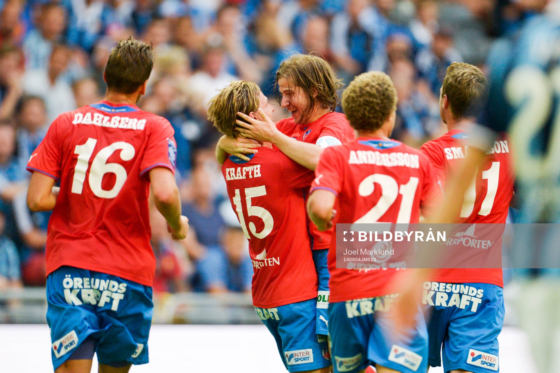 Helsingborgs Darijan Bojanic jublar