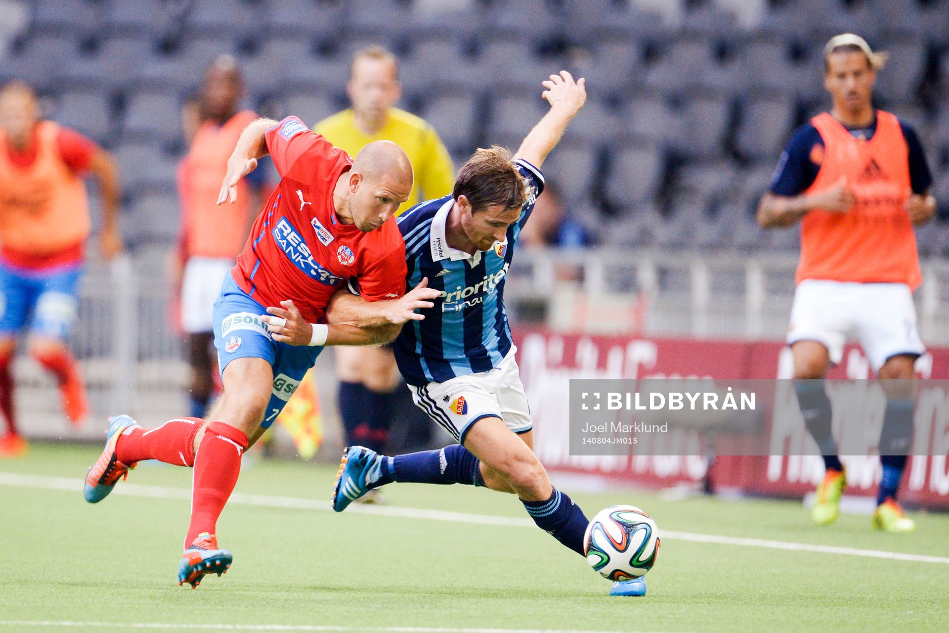 Helsingborgs Mattias Lindström och Djurgårdens Jesper