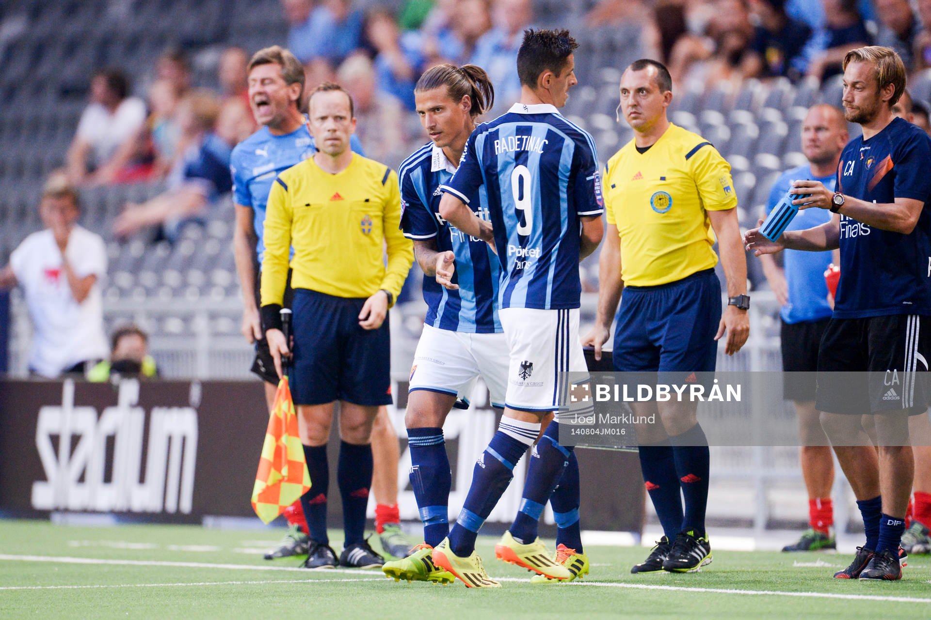 Djurgårdens Aleksandar Prijovic byts in när Haris